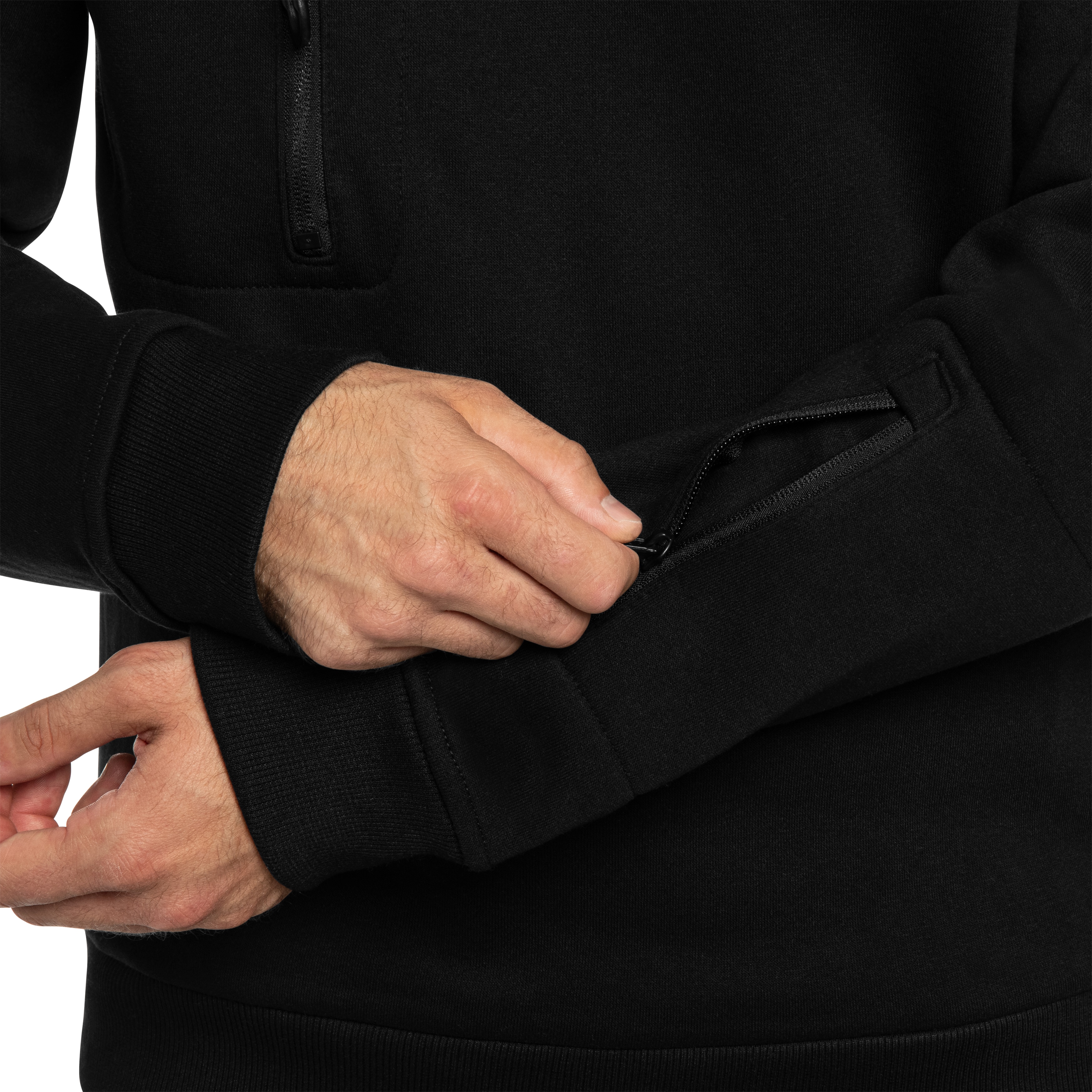 Bluza Brandit Tactical Sweat Troyer - Black