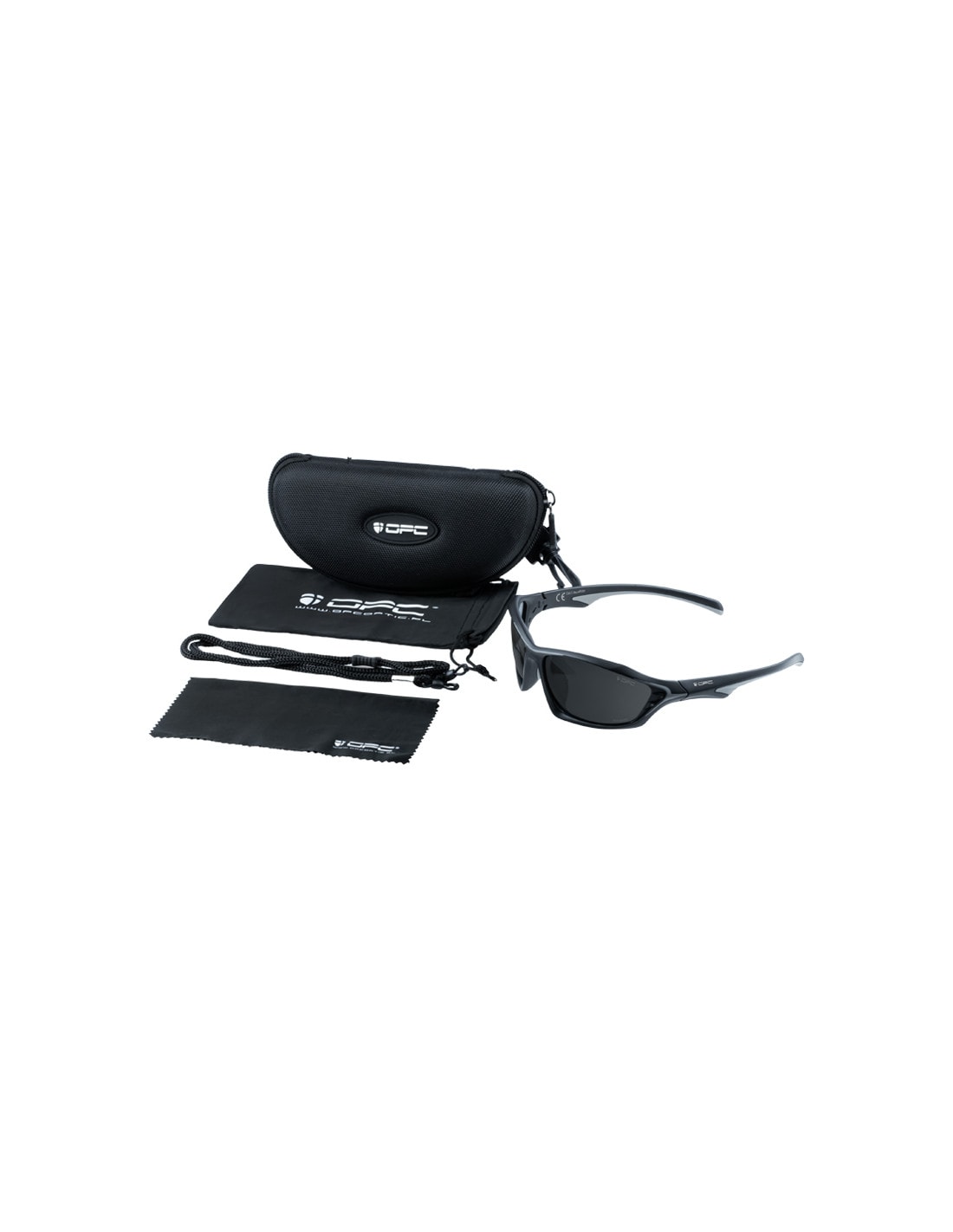 Okulary przeciwsłoneczne OPC Hydro AquaRider nietonące - Black/Grey Smoke