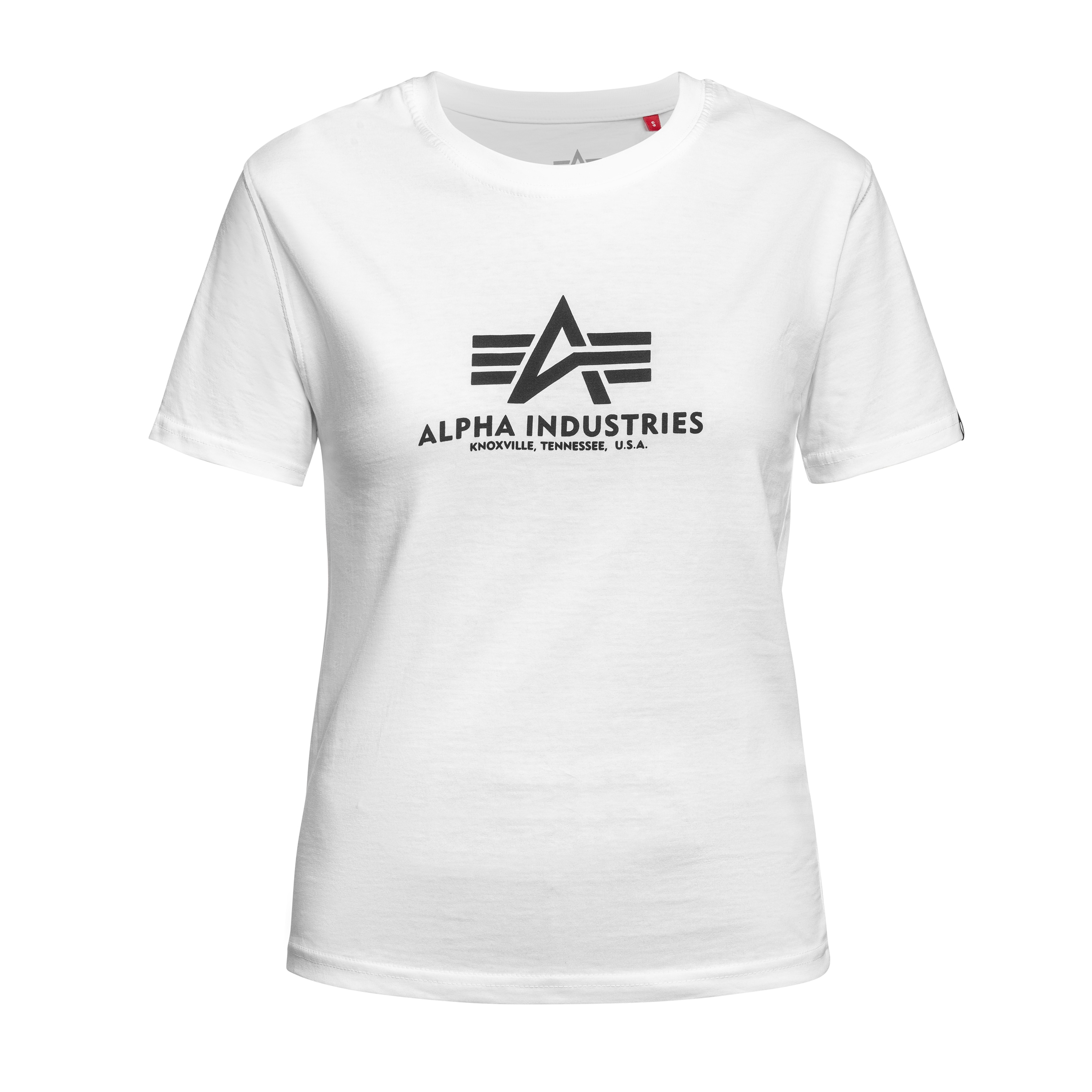 Koszulka T-Shirt damska Alpha Industries Basic Big Logo Puff Print - White
