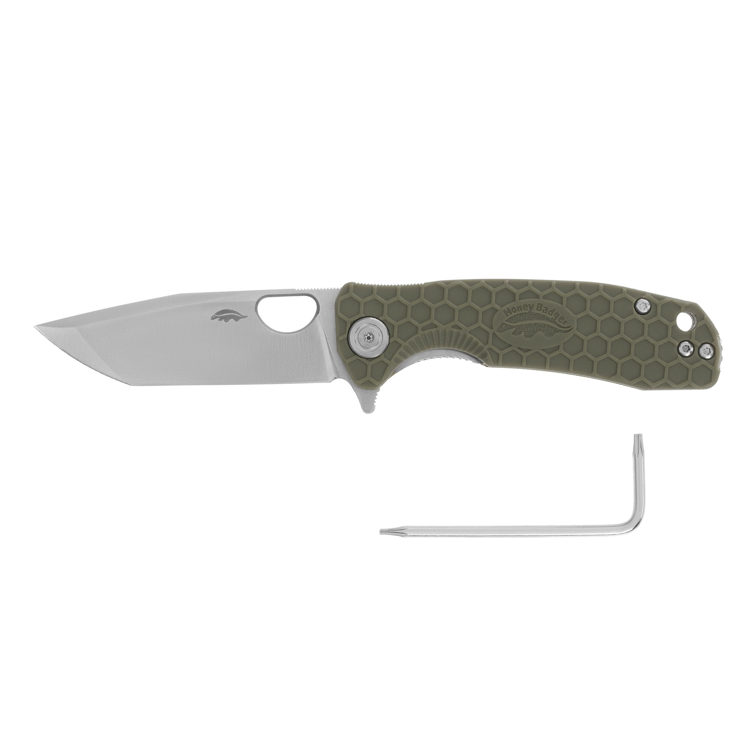 Nóż składany Honey Badger Tanto Small D2 - Green