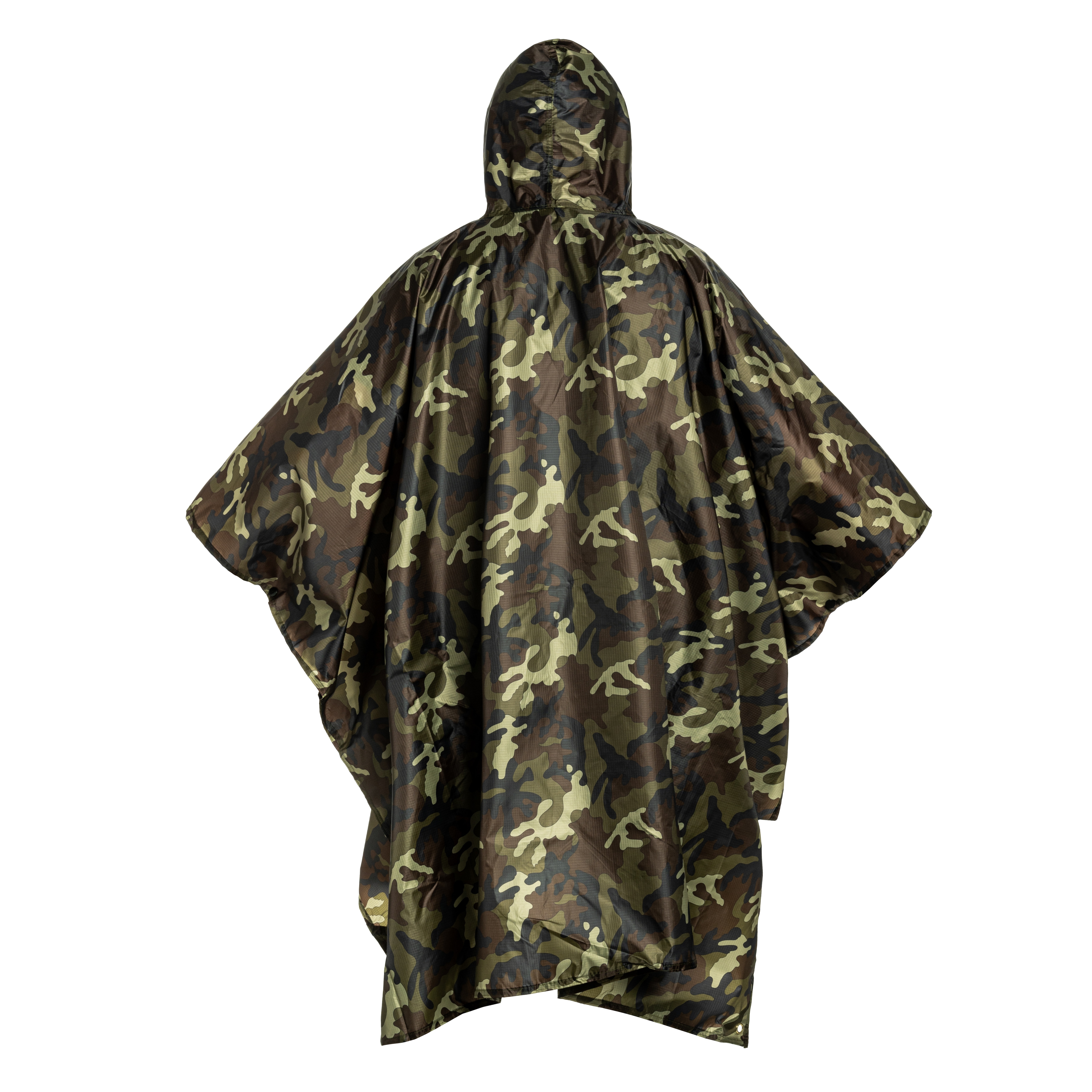 Ponczo Badger Outdoor Rain Poncho Ripstop - Woodland