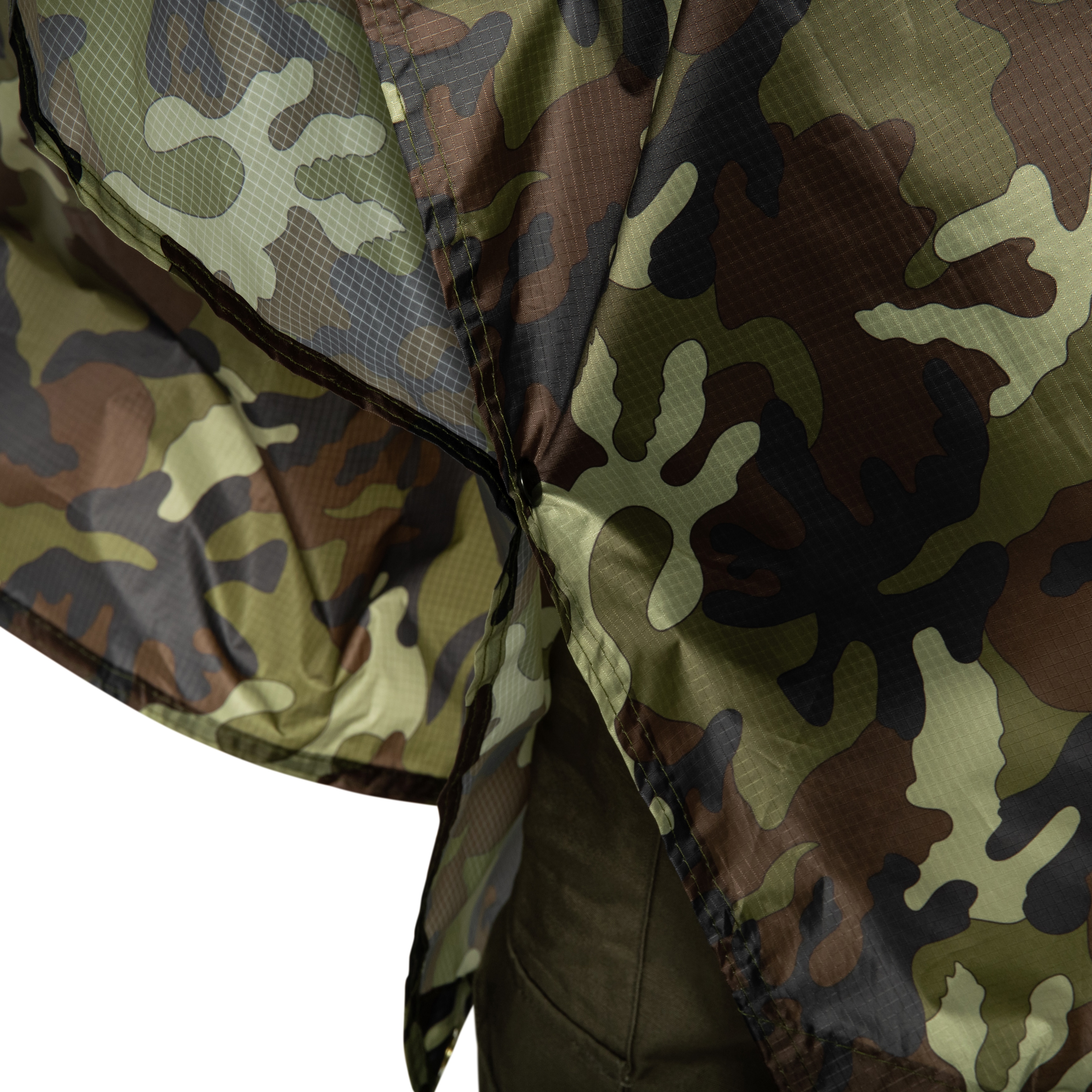 Ponczo Badger Outdoor Rain Poncho Ripstop - Woodland