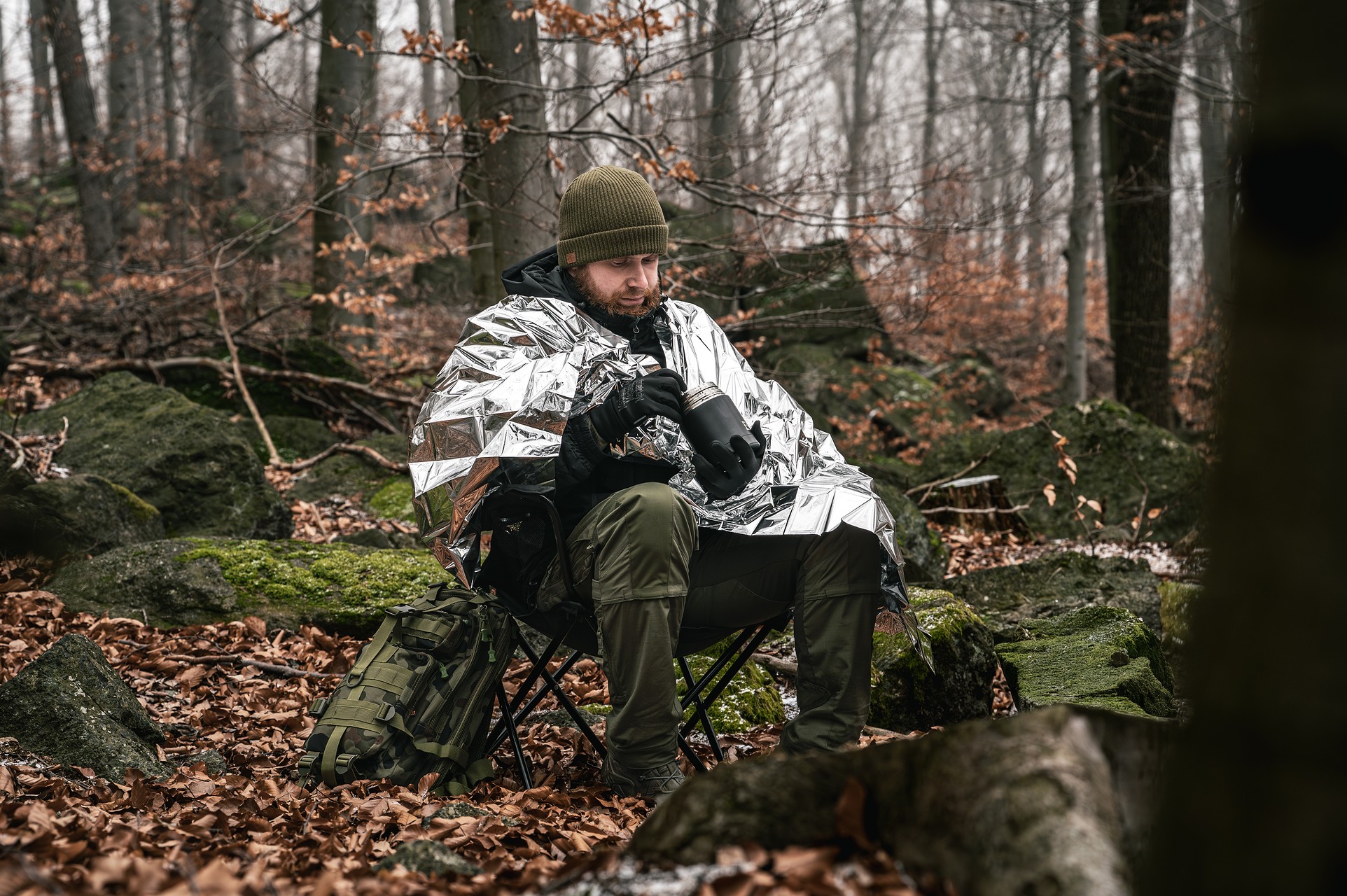 Krzesło turystyczne składane Badger Outdoor - Black