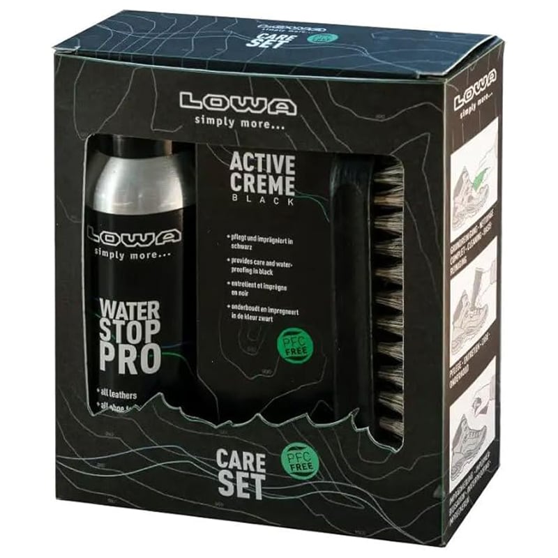Кросівки Zephyr GTX Low TF Black + Care Set Lowa для чищення взуття - набір