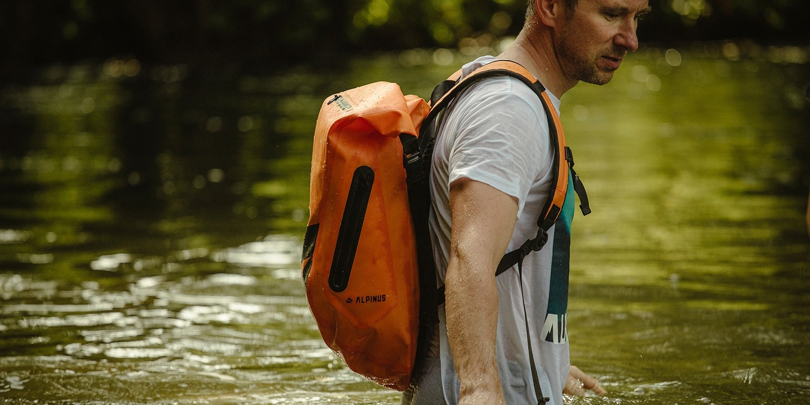 Водонепроникний рюкзак Alpinus Kayak 28 л - Помаранчевий