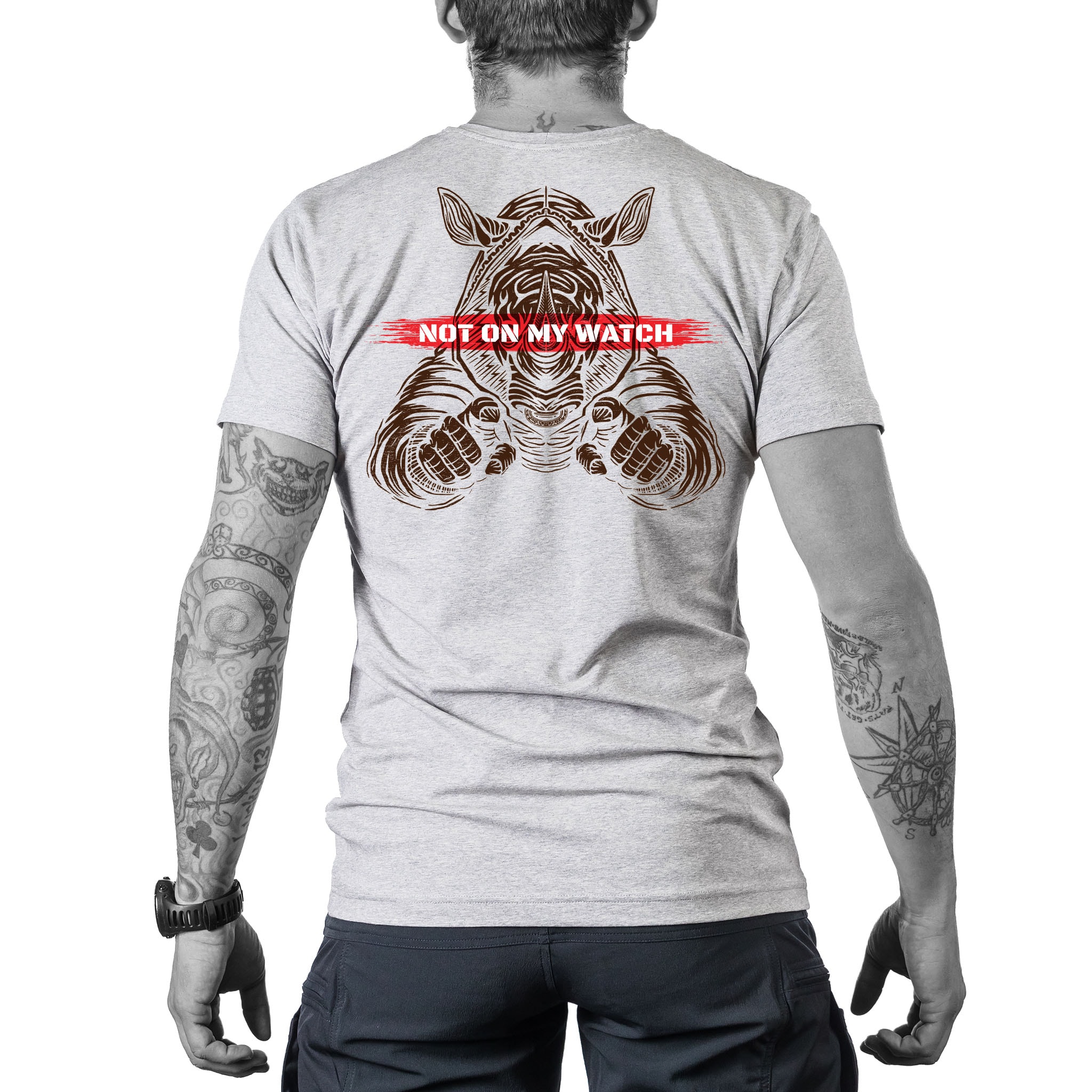 Koszulka T-shirt UF PRO Not On My Watch Tee - Jet Grey