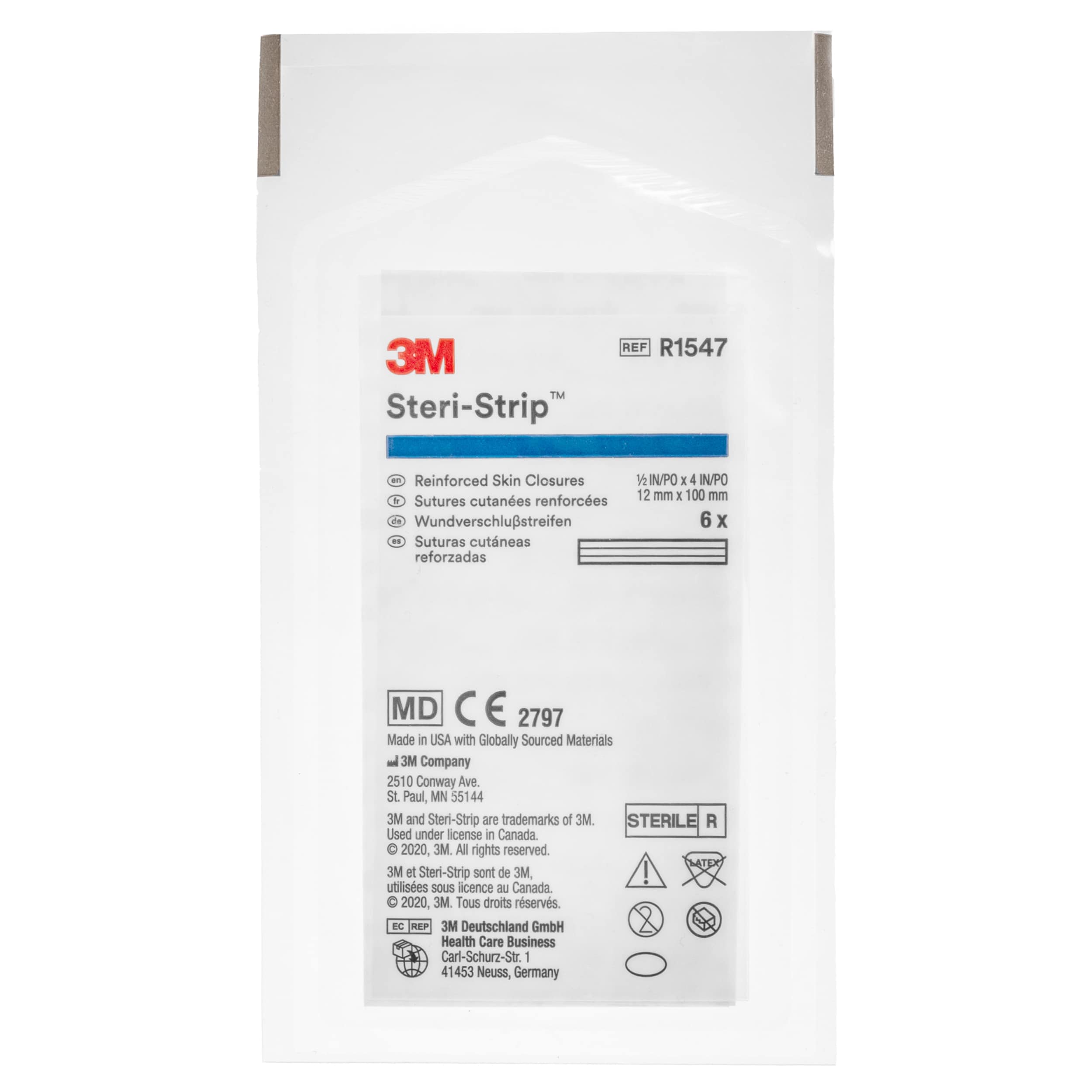 Paski 3M Steri-Strip do zamykania ran 12 x 100 mm - 6 szt.