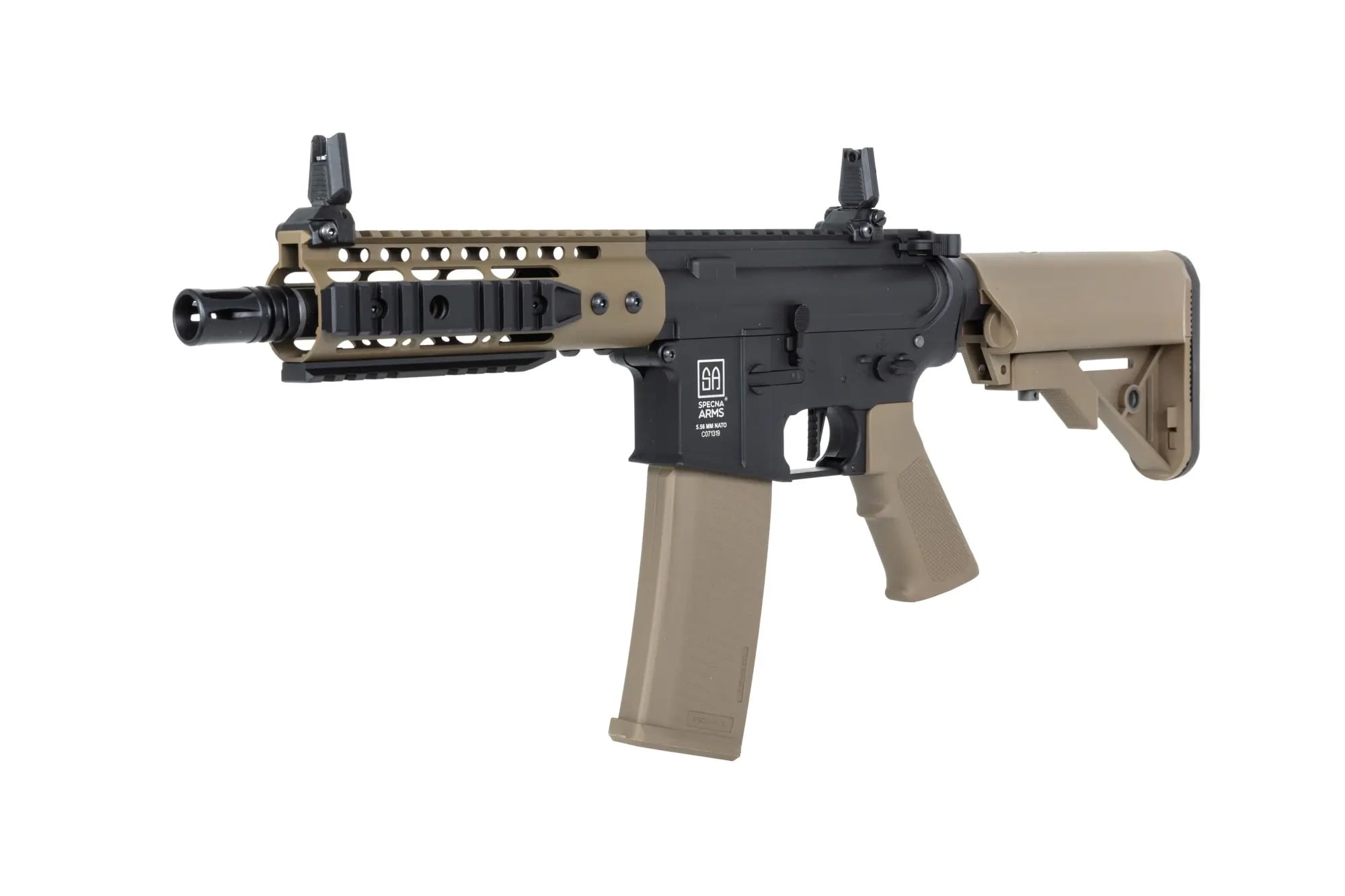 Karabinek szturmowy AEG Specna Arms SA-C12 CORE HAL ETU Gen.2 - Half-Tan
