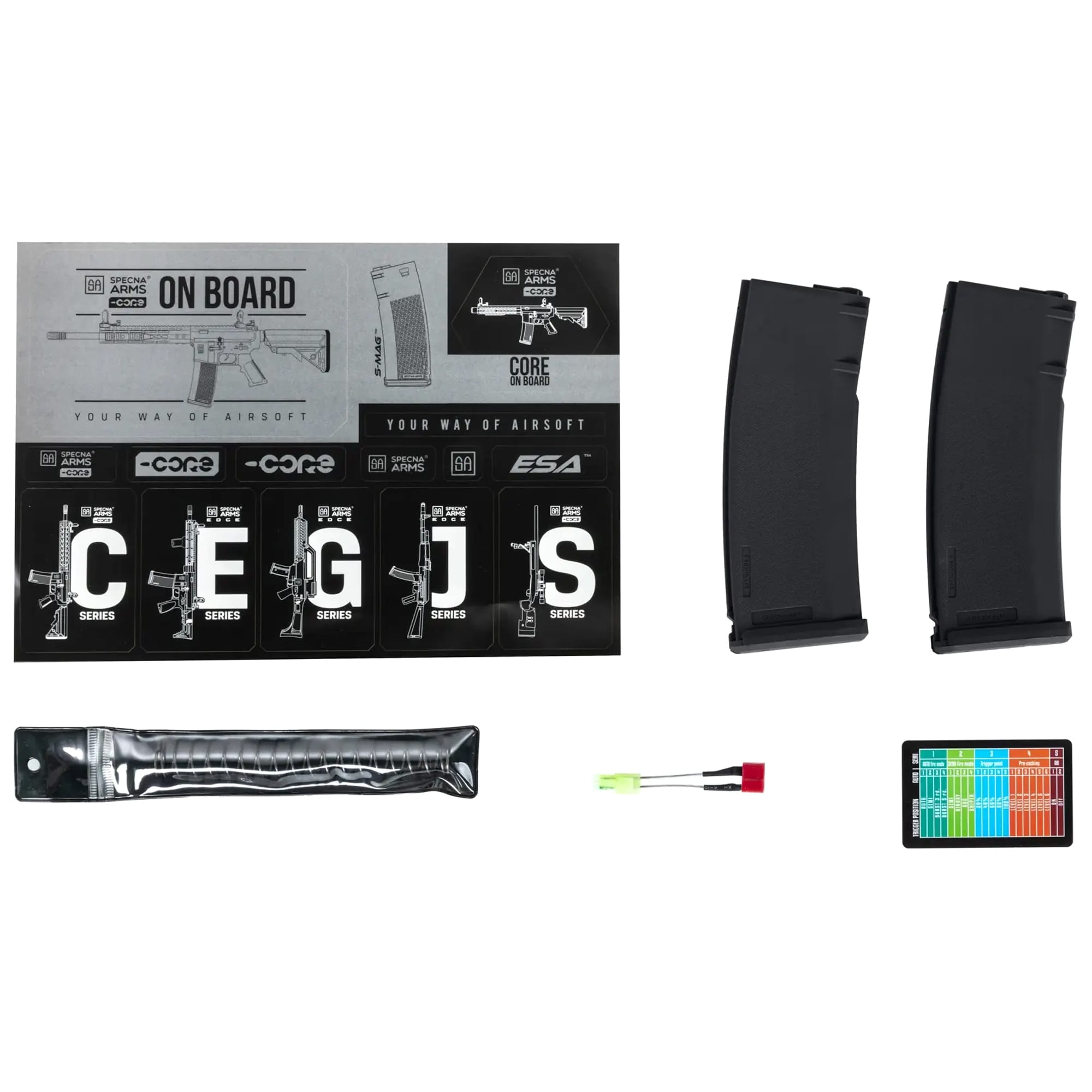 Karabinek szturmowy AEG Specna Arms SA-C17 CORE HAL ETU Gen.2 - Black