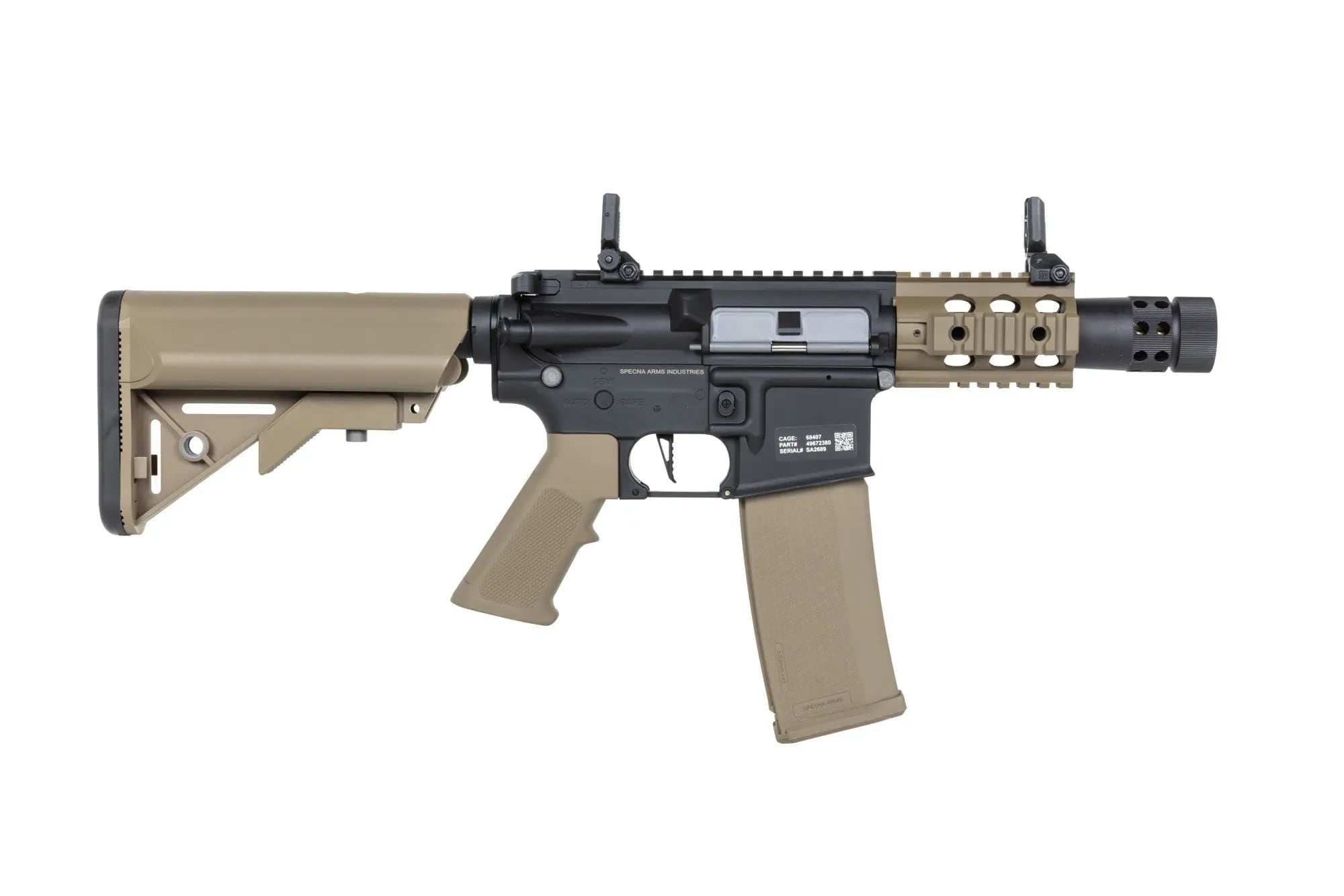 Karabinek szturmowy AEG Specna Arms SA-C10 CORE HAL ETU Gen.2 - Half-Tan