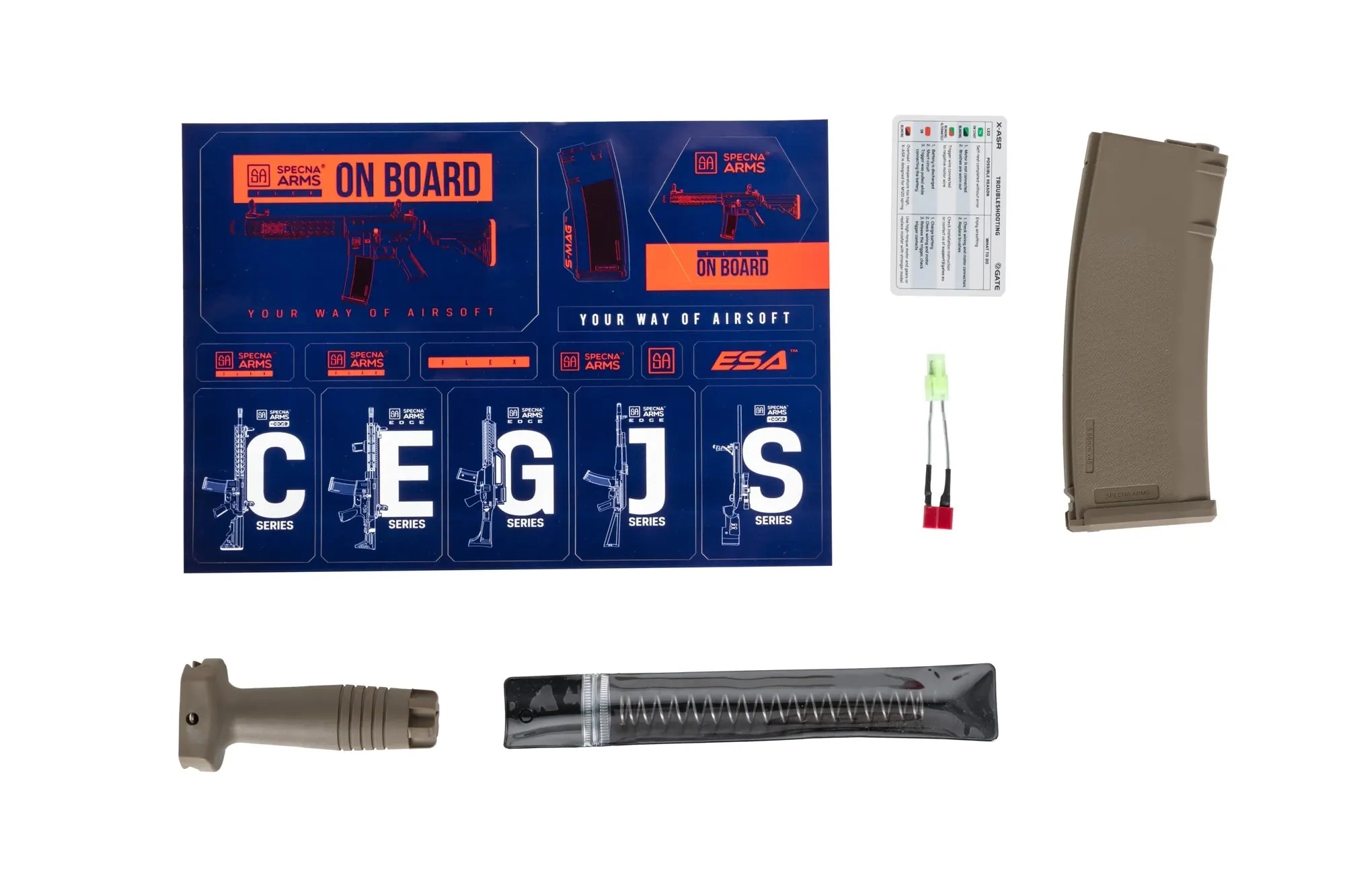 Karabinek szturmowy AEG Specna Arms SA-F13 Flex Gate X-ASR - Half-Tan