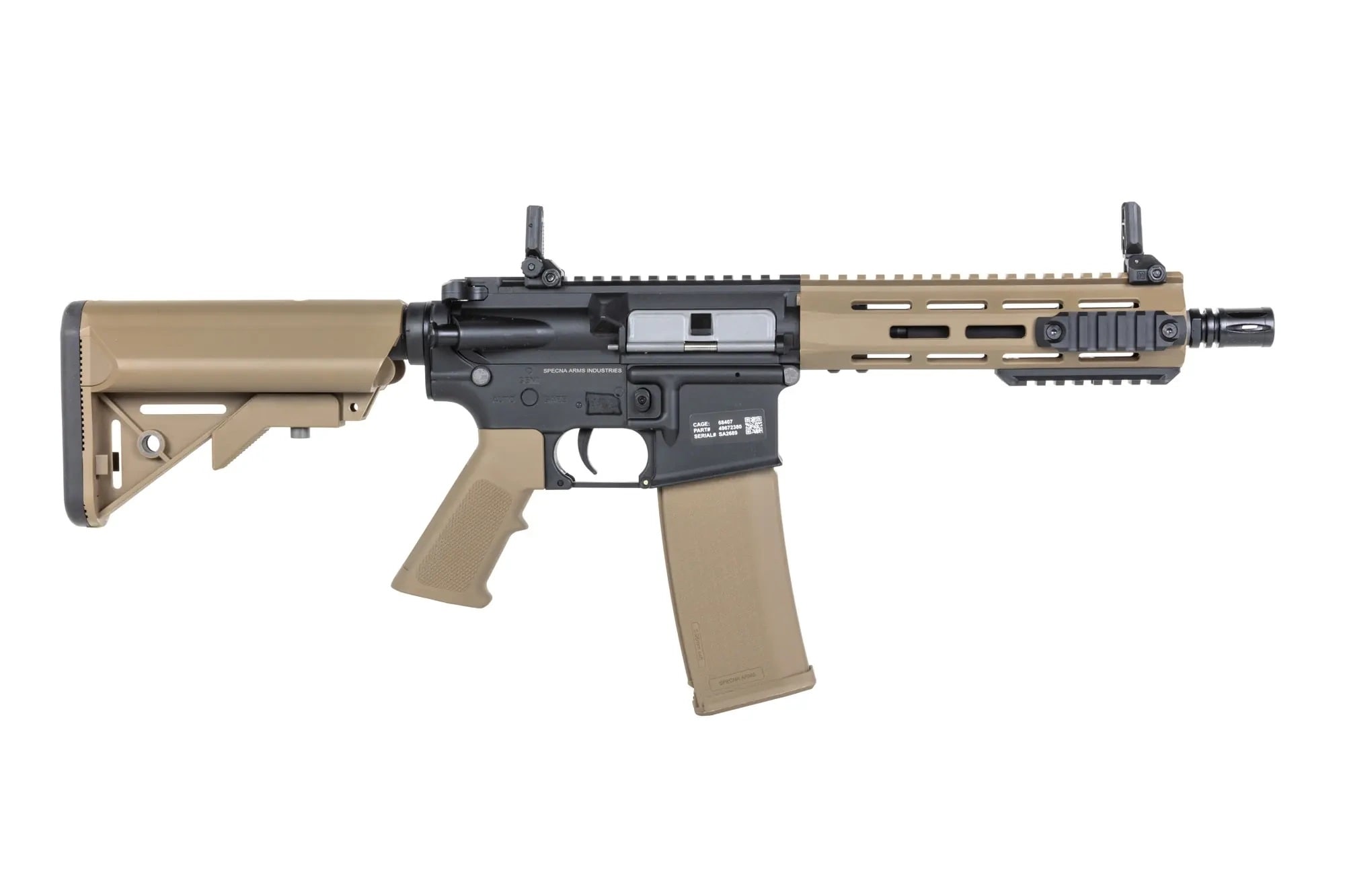 Karabinek szturmowy AEG Specna Arms SA-F14 Flex Gate X-ASR - Half-Tan