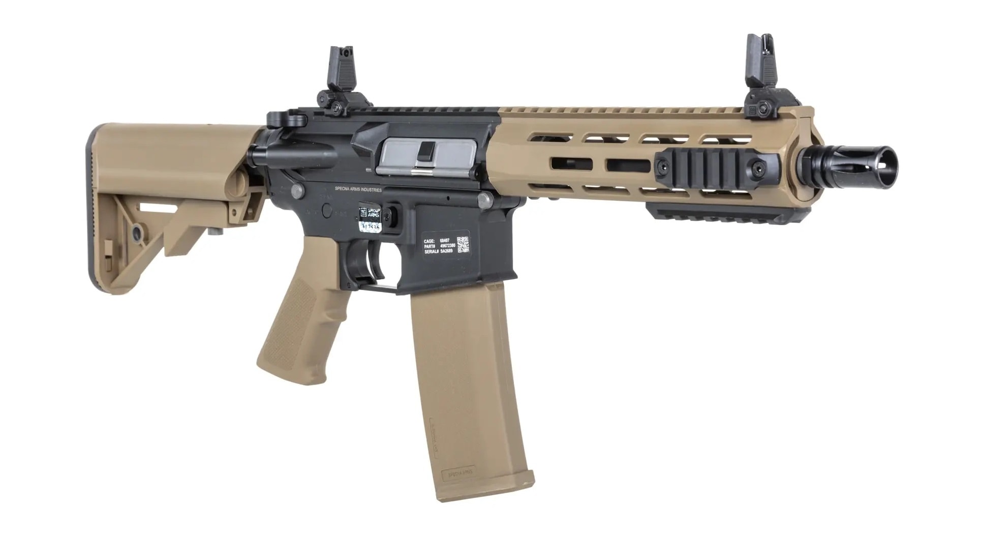 Karabinek szturmowy AEG Specna Arms SA-F14 Flex Gate X-ASR - Half-Tan