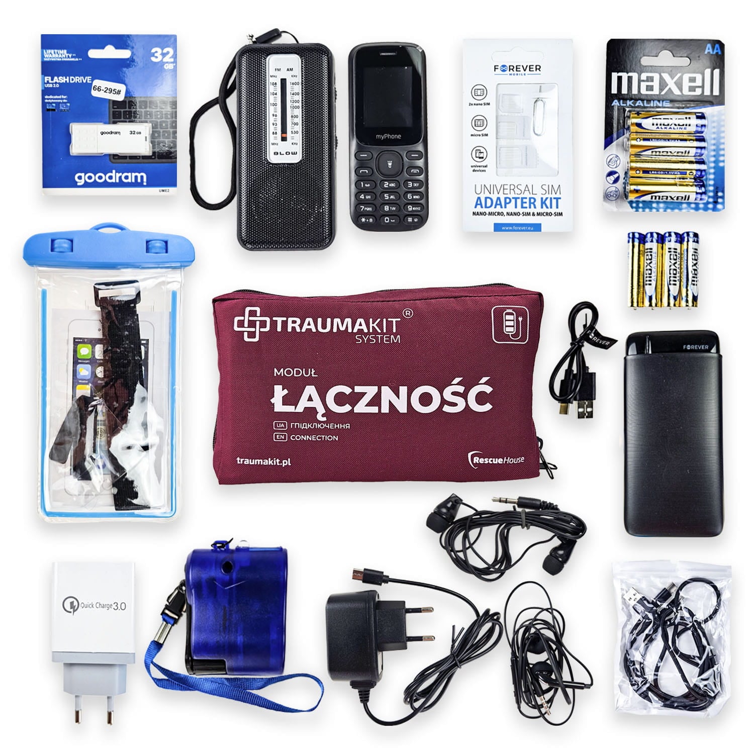 Apteczka modułowa AedMax Trauma Kit Łączność