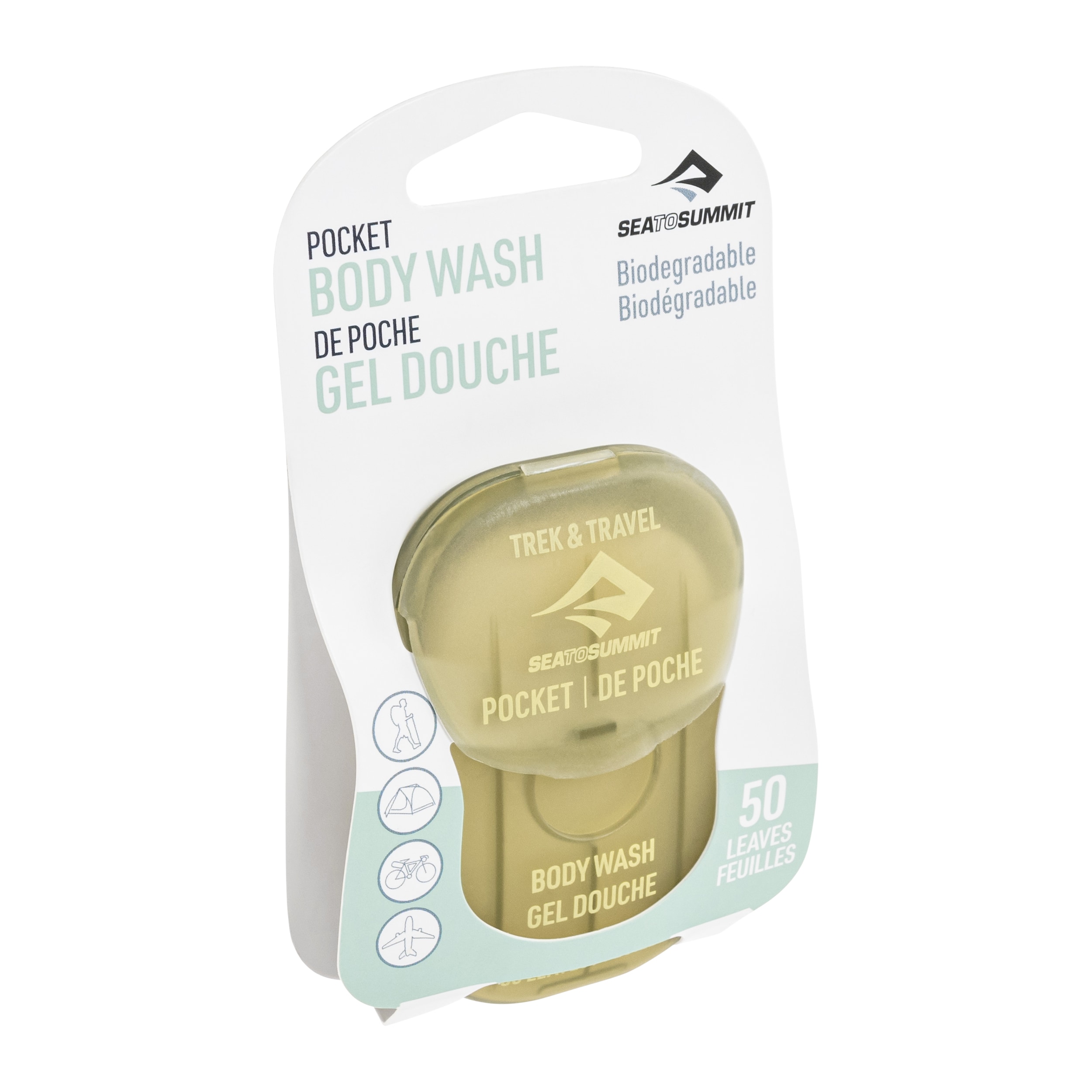 Туристичне мило в листках Sea To Summit Trek & Travel Pocket Body Wash - 50 шт.