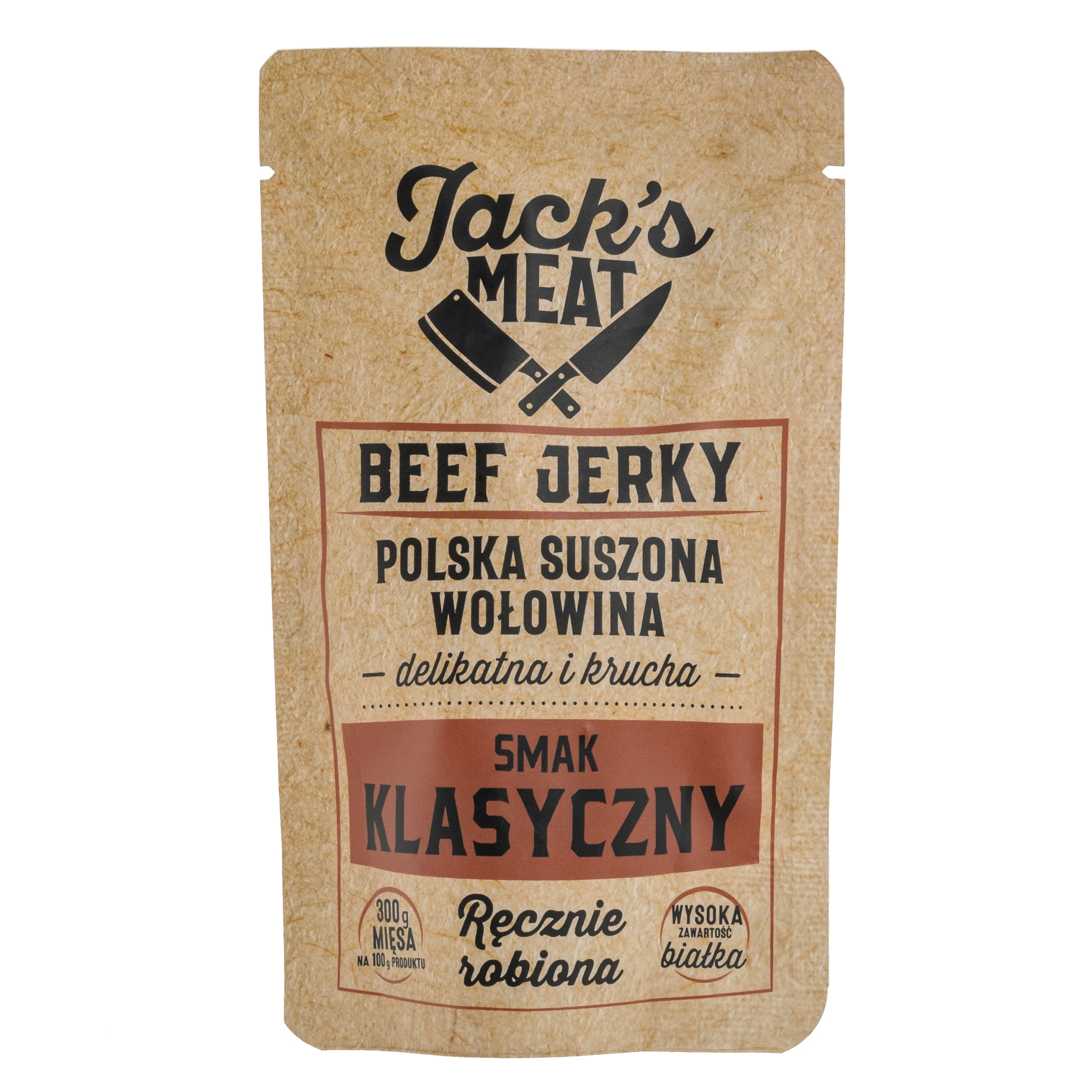 Suszona wołowina Jack's Meat Beef Jerky smak klasyczny 60 g