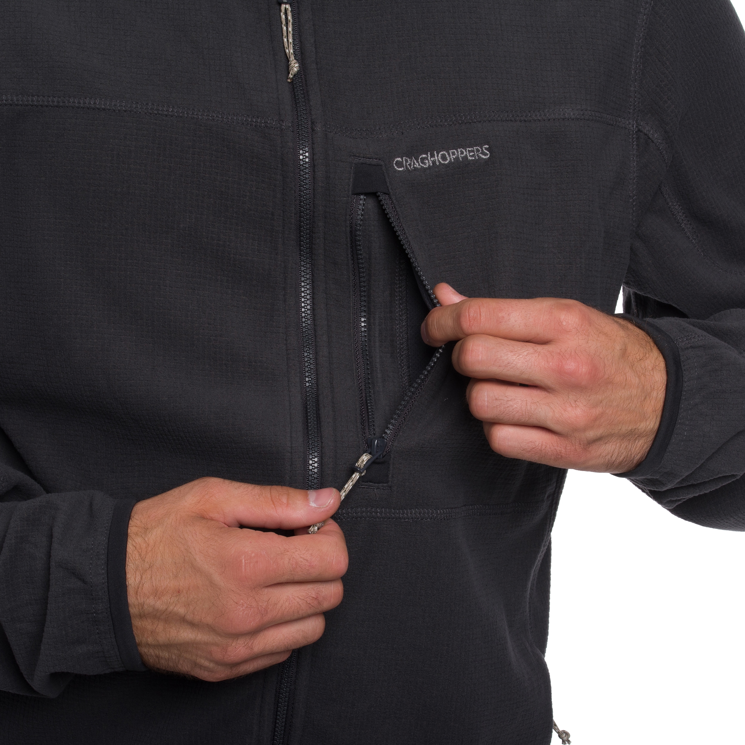 Флісова кофта Craghoppers NosiLife Spry Jacket - Black Pepper