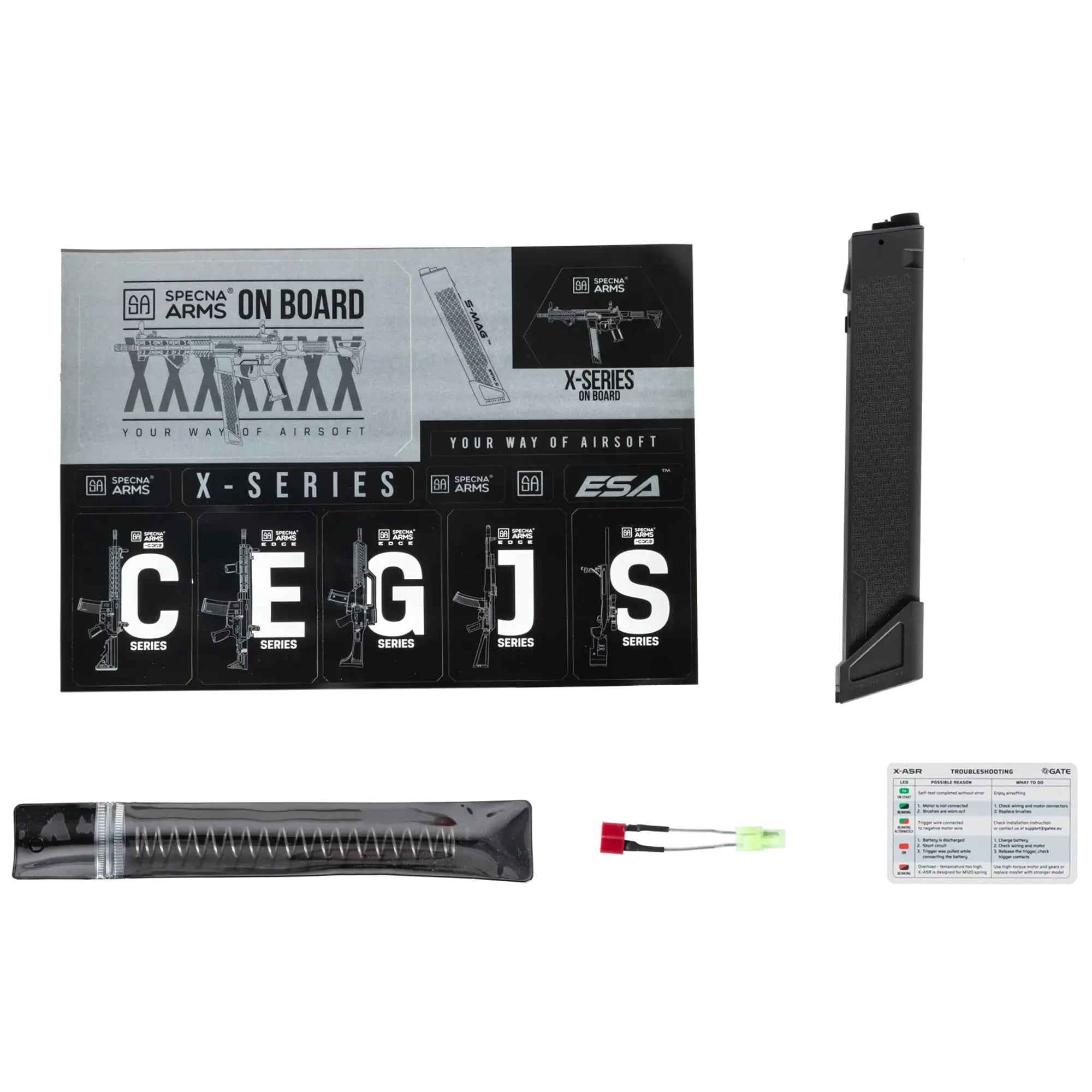 Karabinek szturmowy AEG Specna Arms SA-FX01 Flex Gate X-ASR Gen.2 - Black