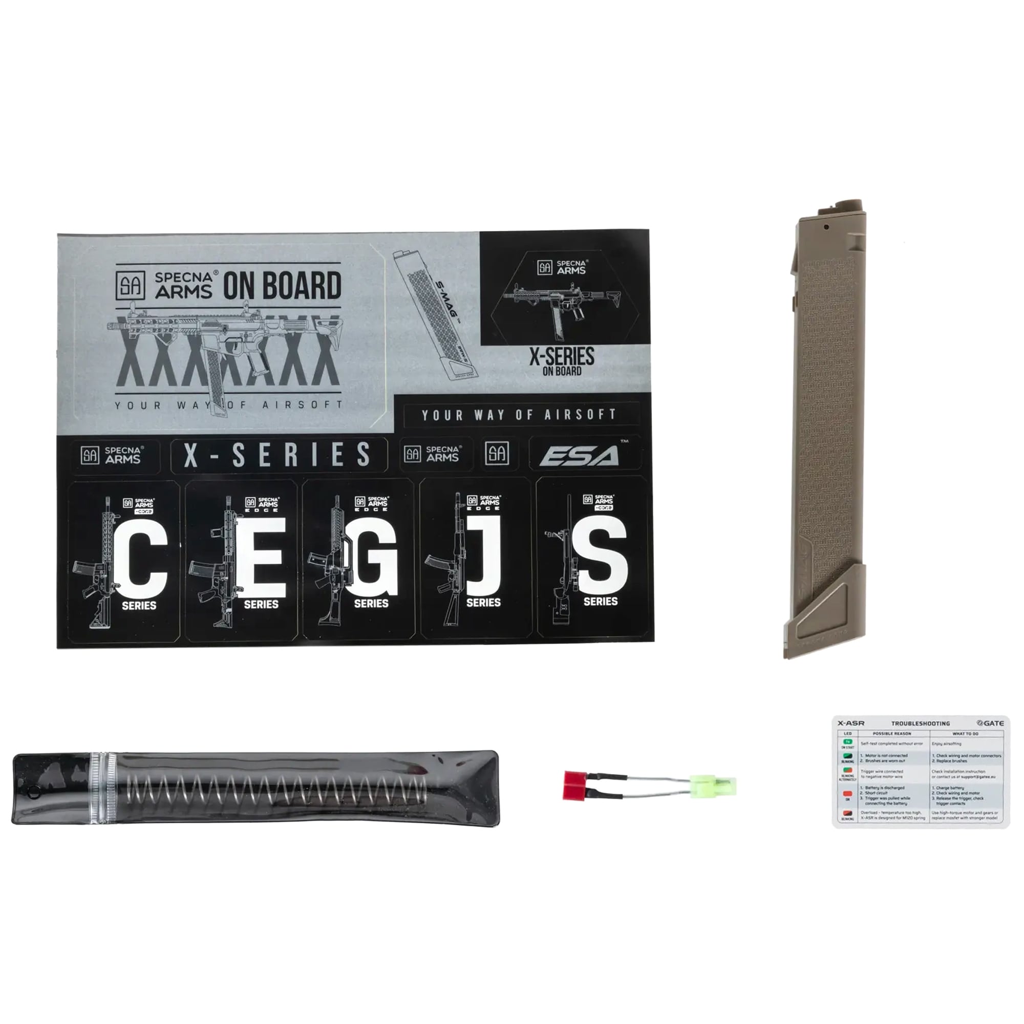 Karabinek szturmowy AEG Specna Arms SA-FX01 Flex Gate X-ASR Gen.2 - Half-Tan