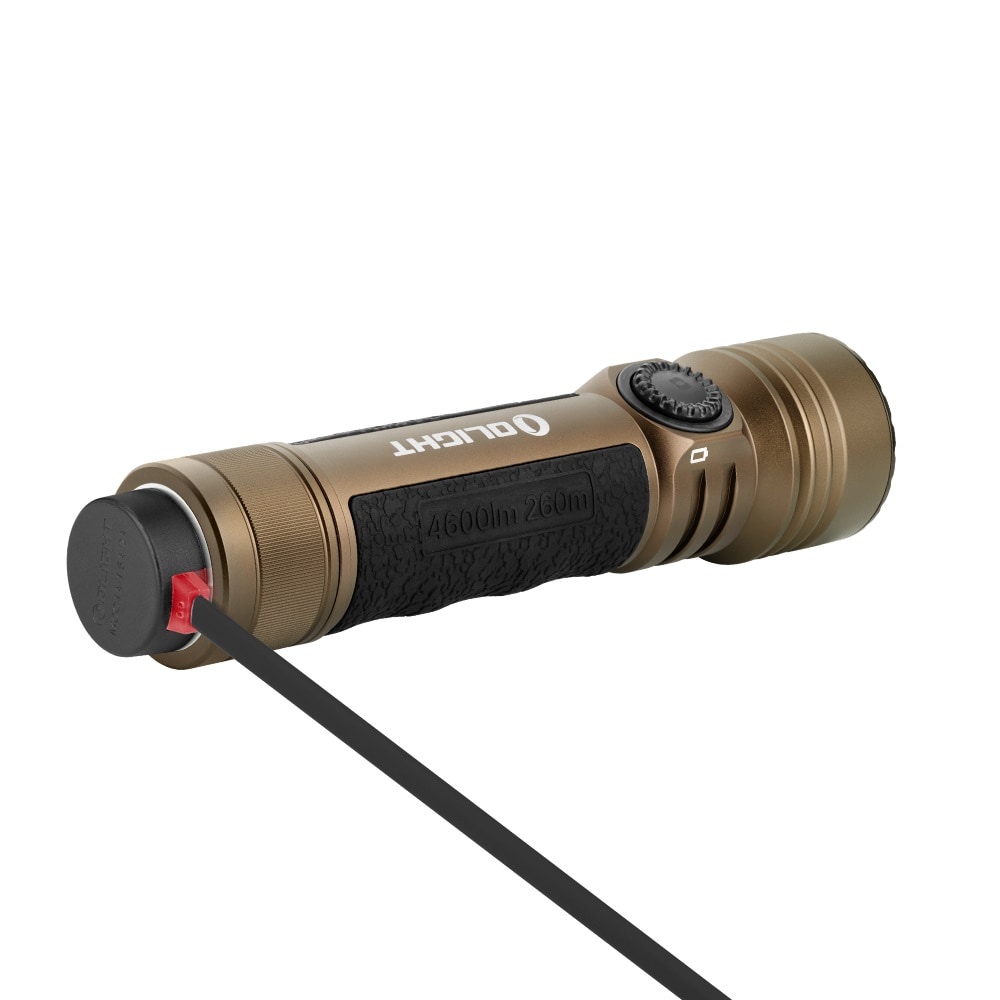 Тактичний пошуковий ліхтарик Olight Seeker 4 Pro Cool White Desert Tan - 4600 люменів