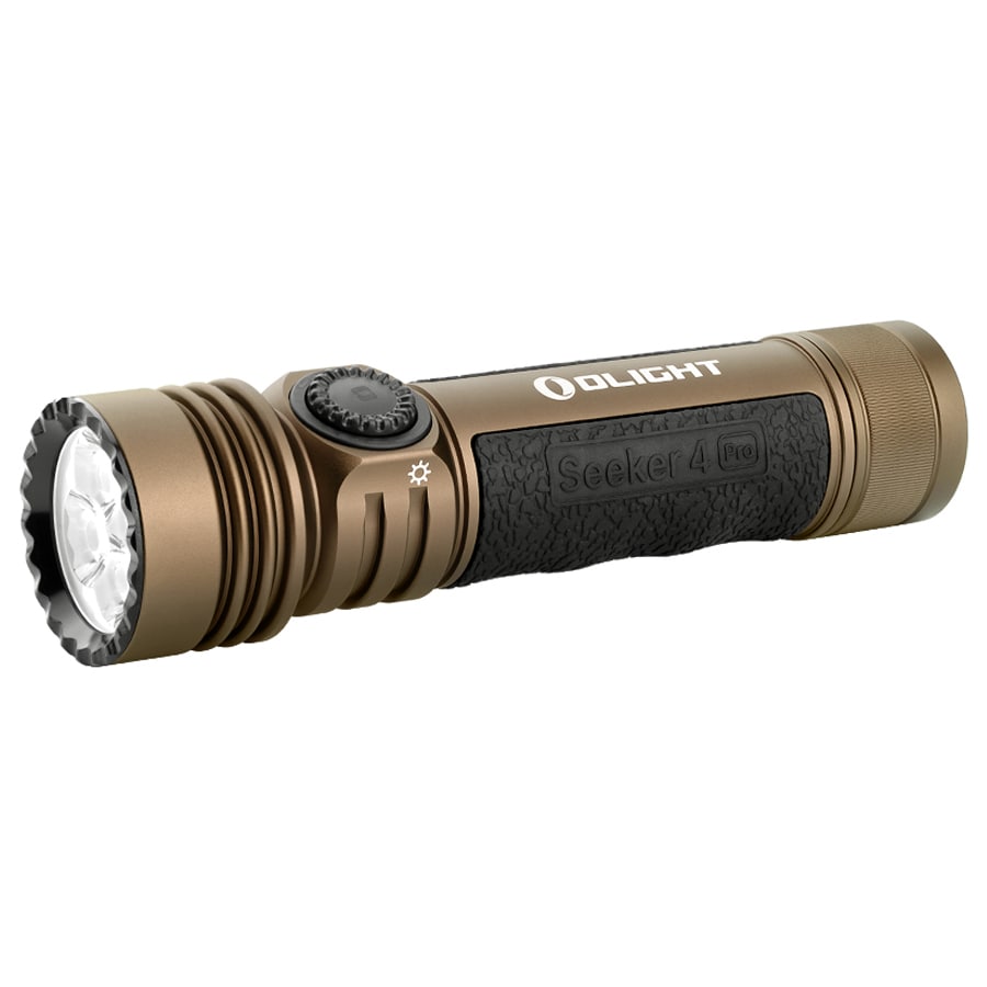 Тактичний пошуковий ліхтарик Olight Seeker 4 Pro Cool White Desert Tan - 4600 люменів