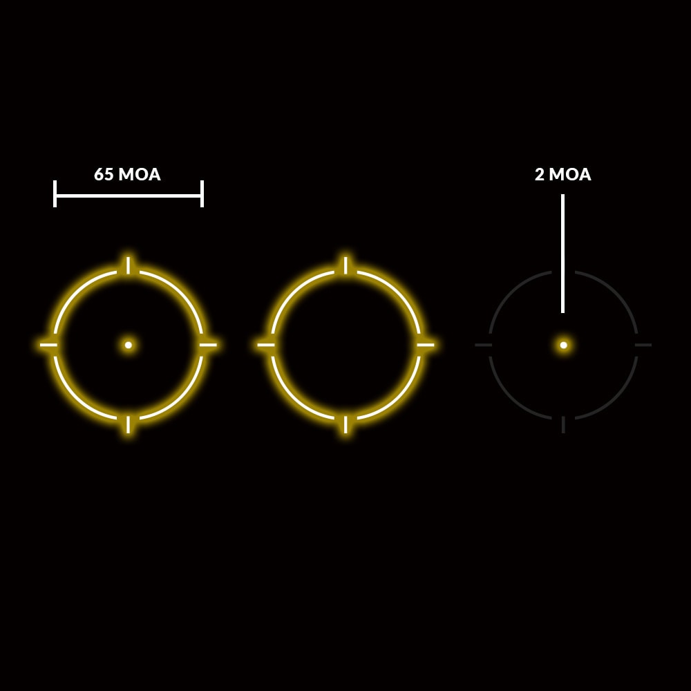 Kolimator Holosun Enclosed Reflex HS512C-GD Gold Dot Multi Reticle - Solar Panel