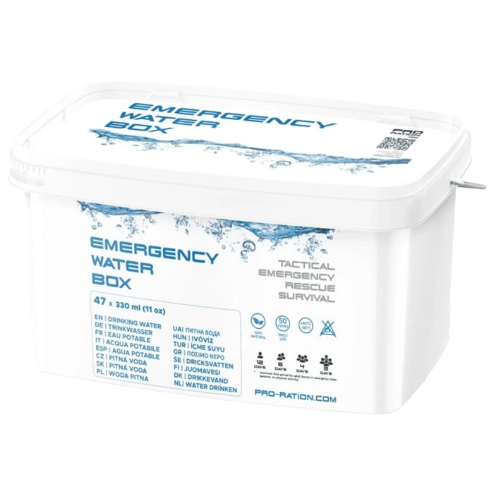 Питна вода Pro Ration Emergency Water Box 47 x 330 мл