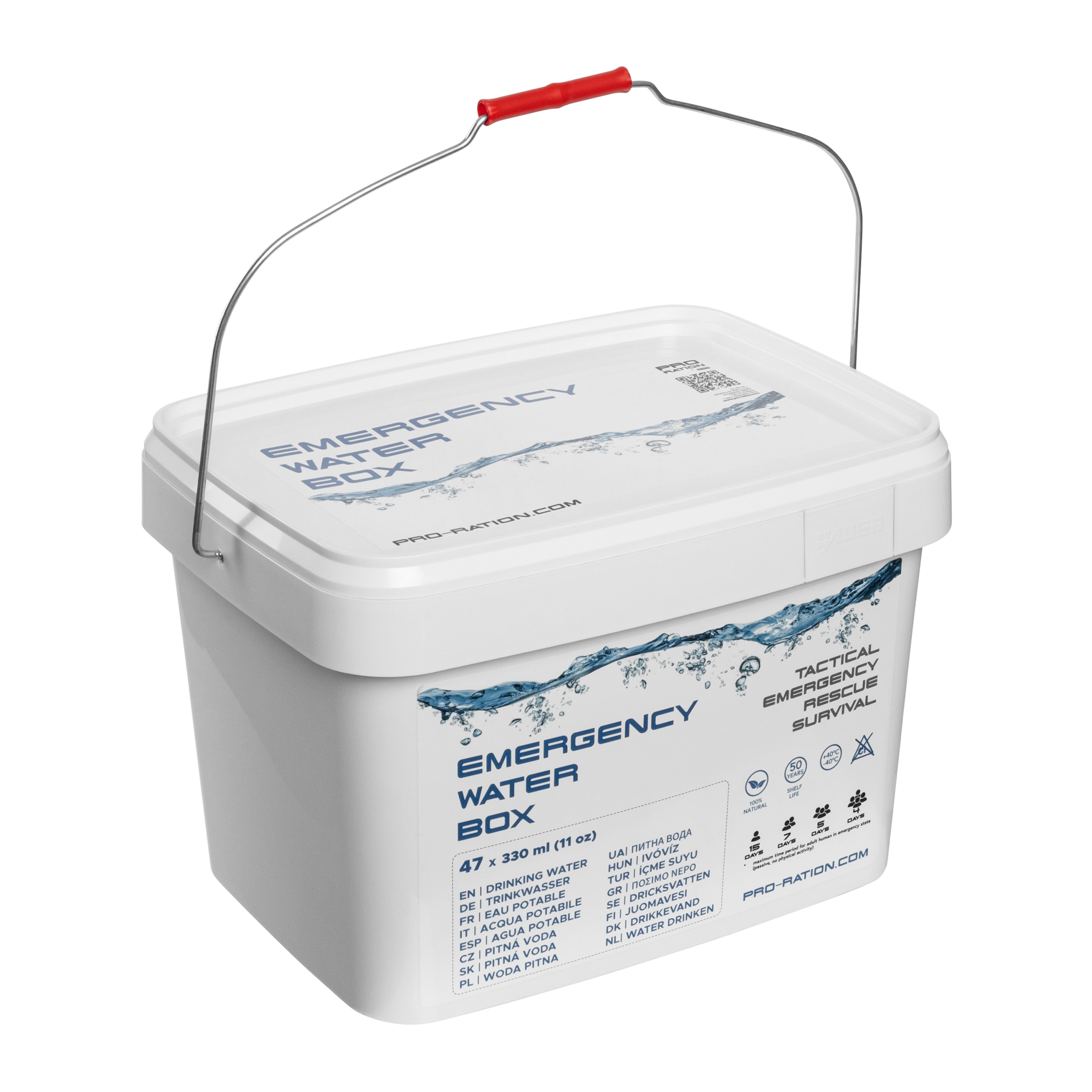 Woda pitna Pro Ration Emergency Water Box 47 x 330 ml