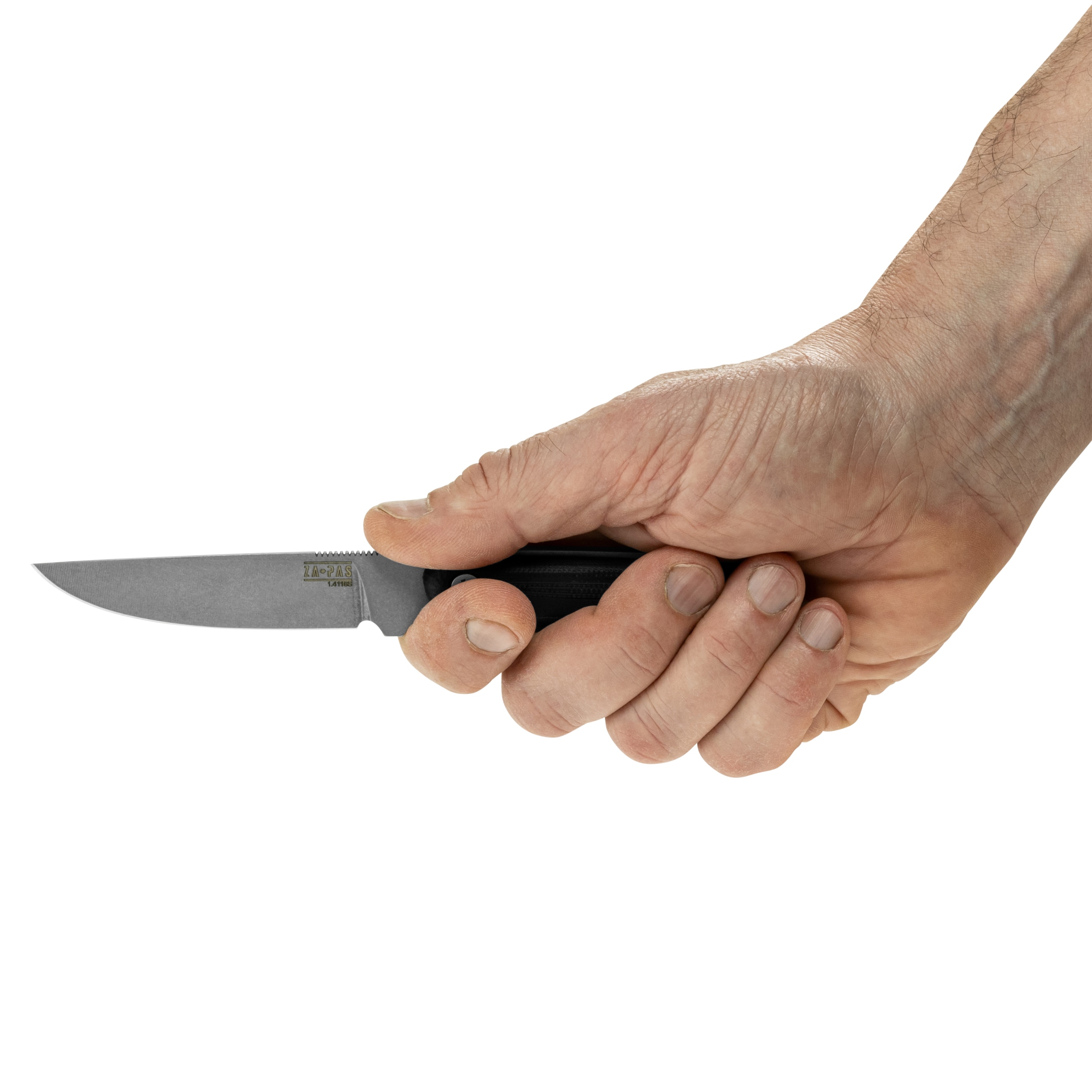 Za-Pas Eho Covered G10 Fixed Blade Knife - Stonewash