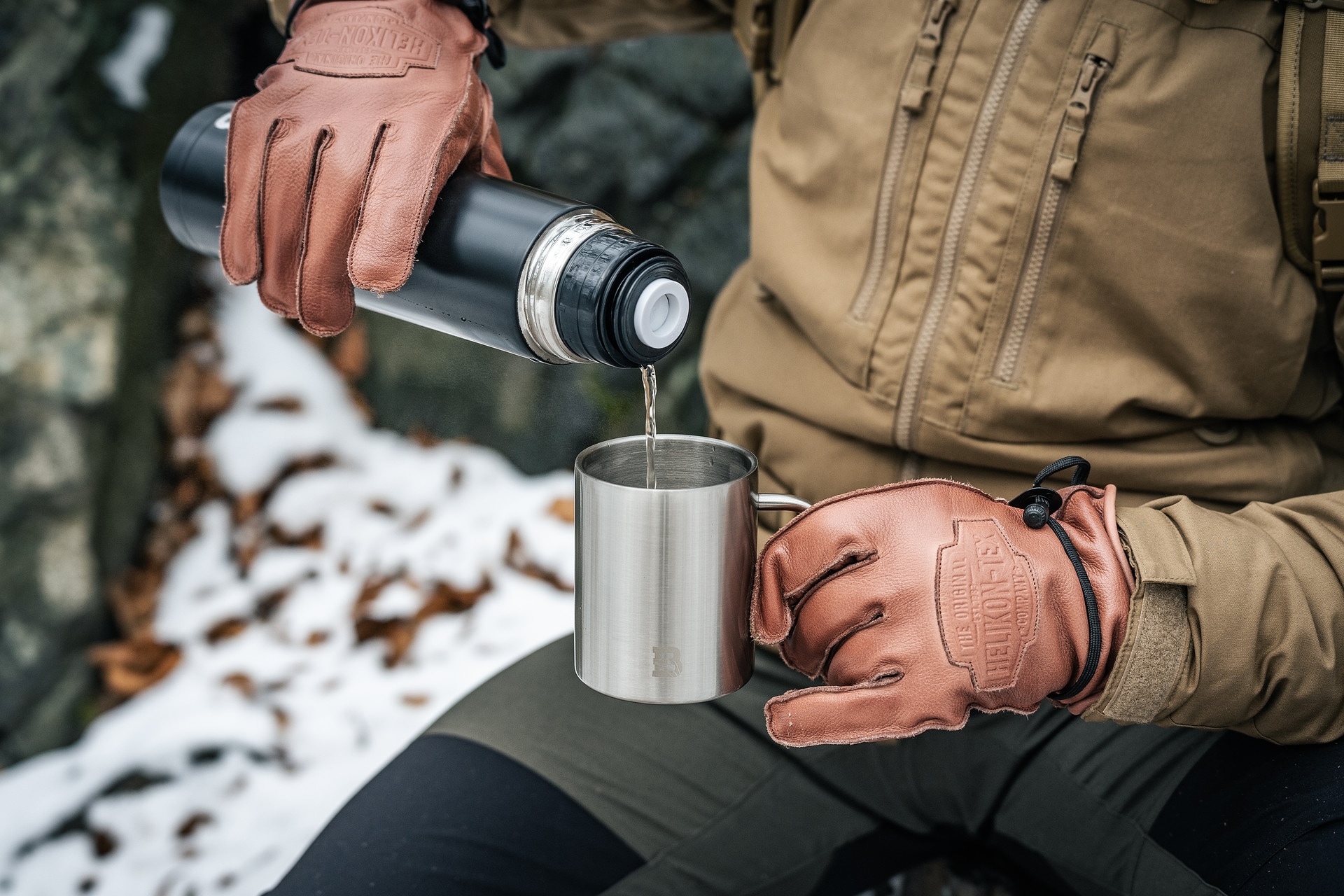 Kubek termiczny Badger Outdoor Steel Boy 400 ml - Silver