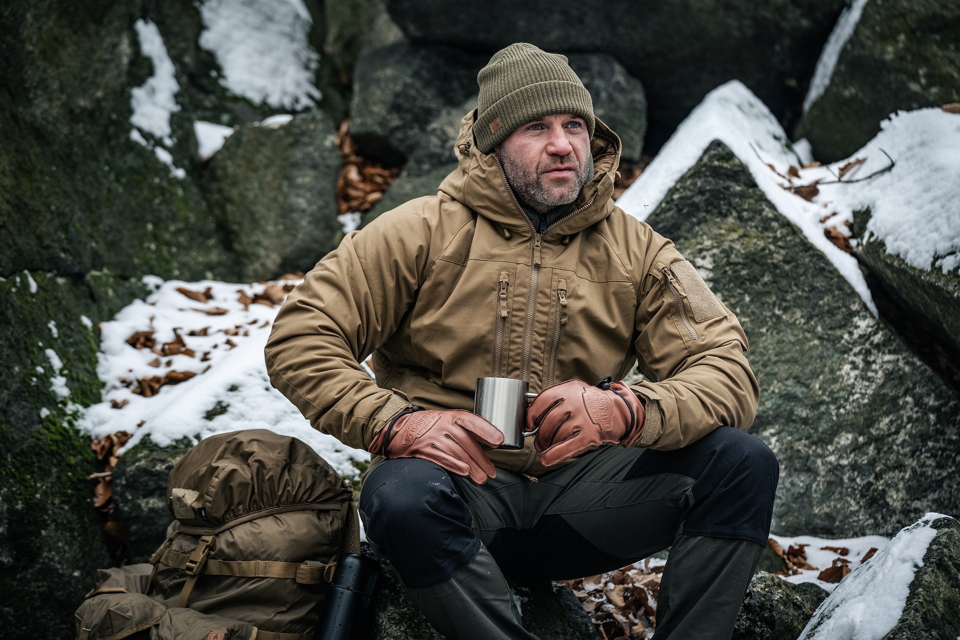 Kubek termiczny Badger Outdoor Steel Boy 400 ml - Silver