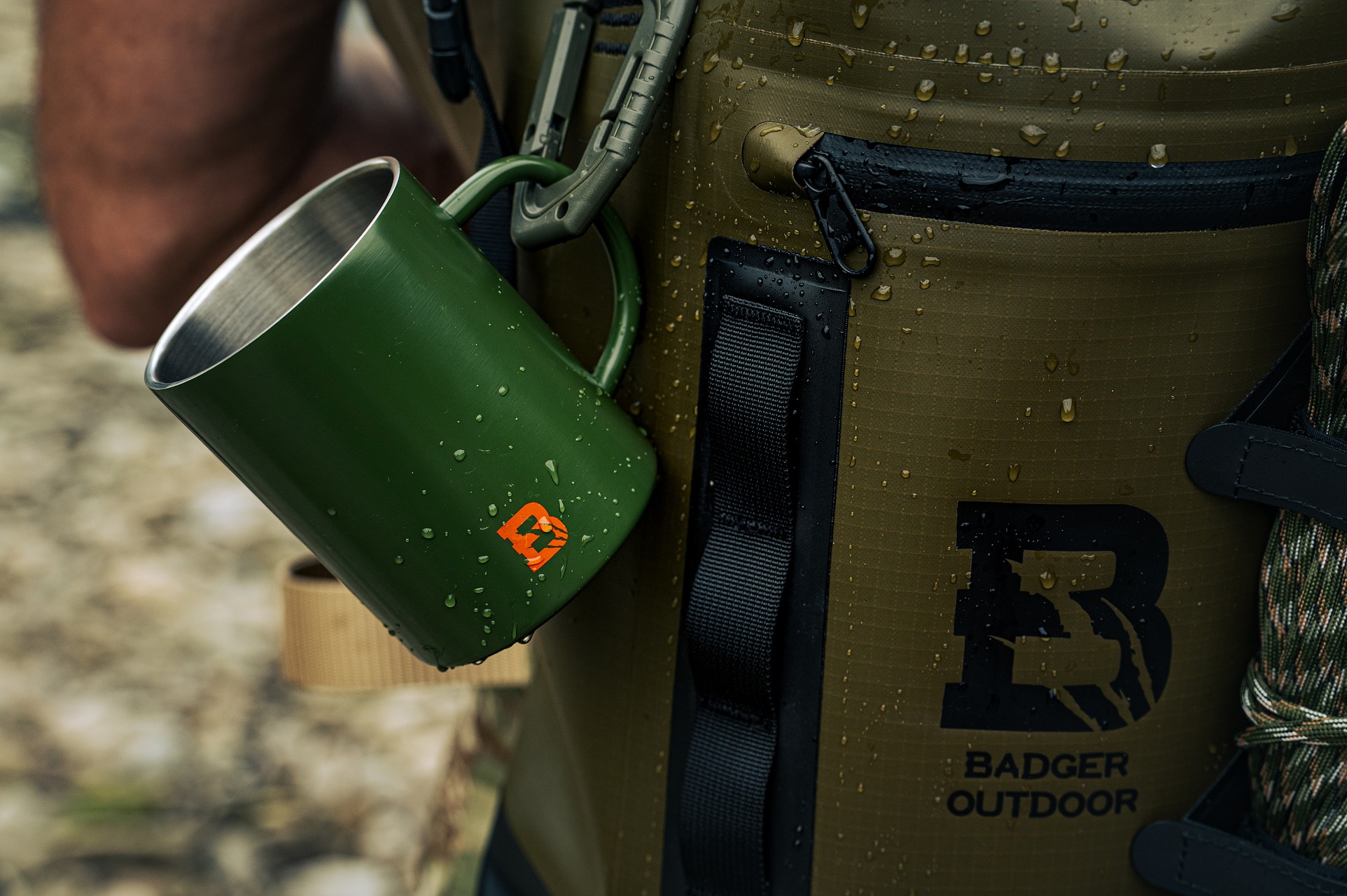 Kubek termiczny Badger Outdoor Steel Boy 400 ml - Olive