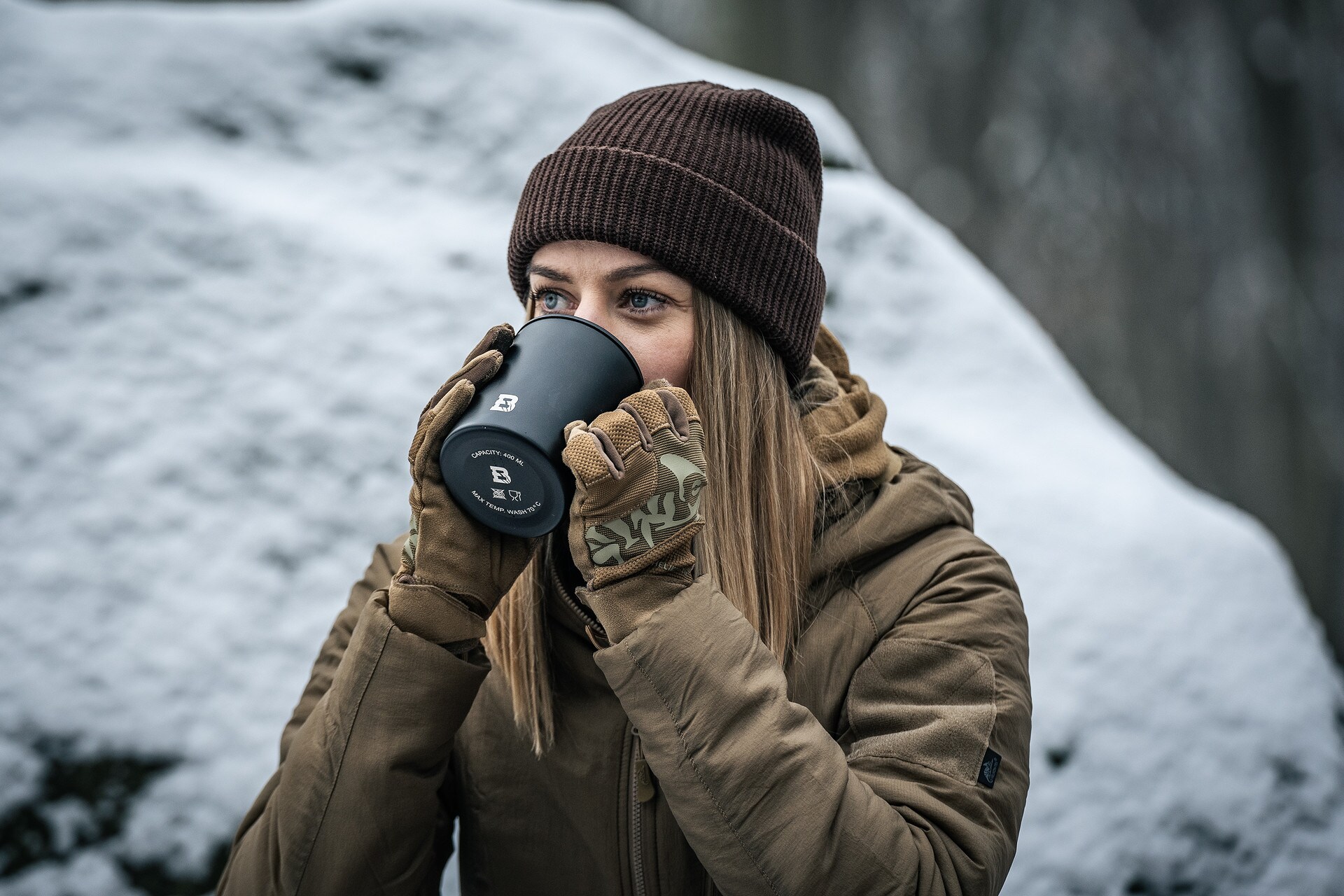 Термочашка Badger Outdoor Steel Boy 400 мл - Black