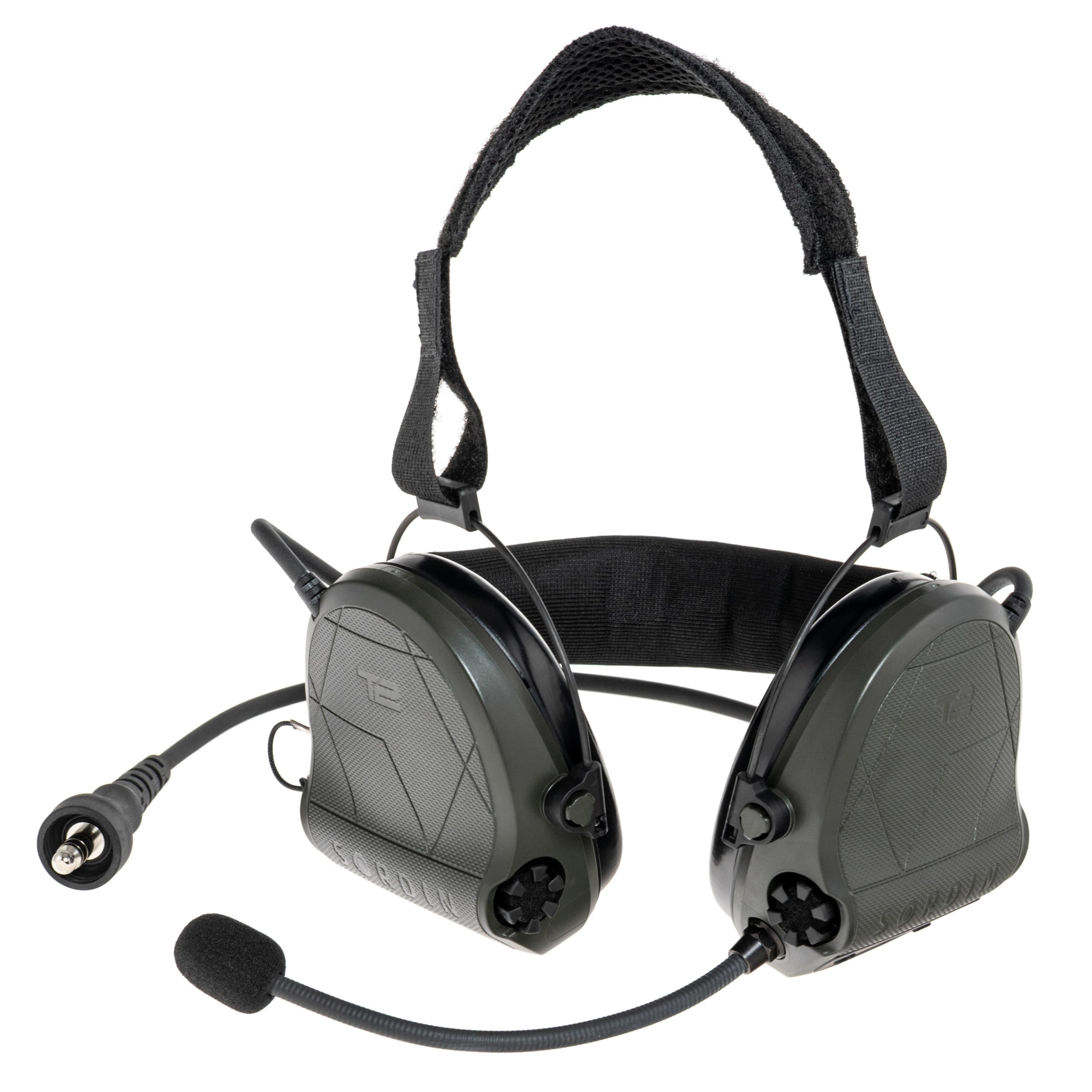 Ochronniki słuchu aktywne Sordin Supreme T2 CC Neckband - Green