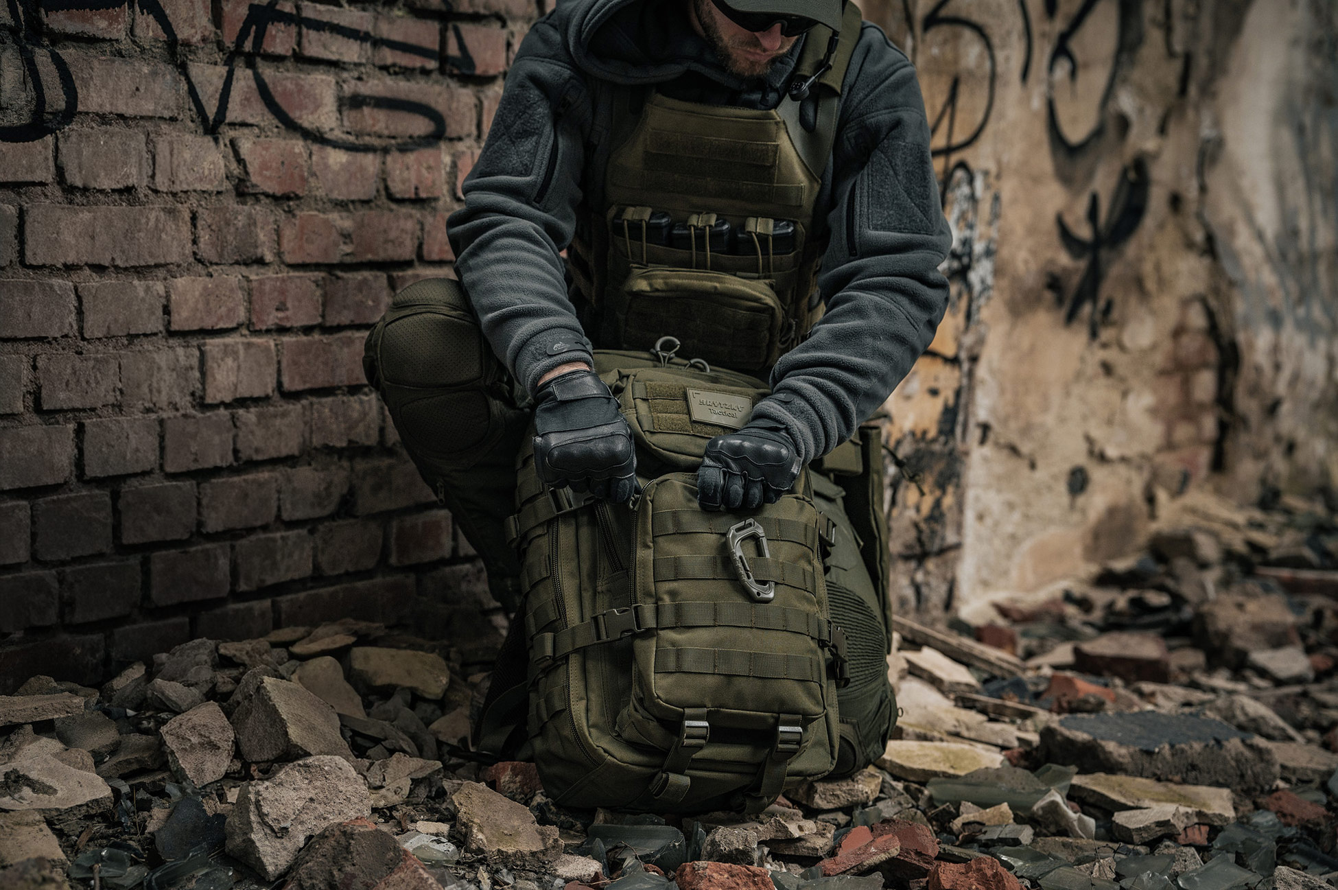 Plecak Brytzky Tactical Polygon Large 36 l - Olive