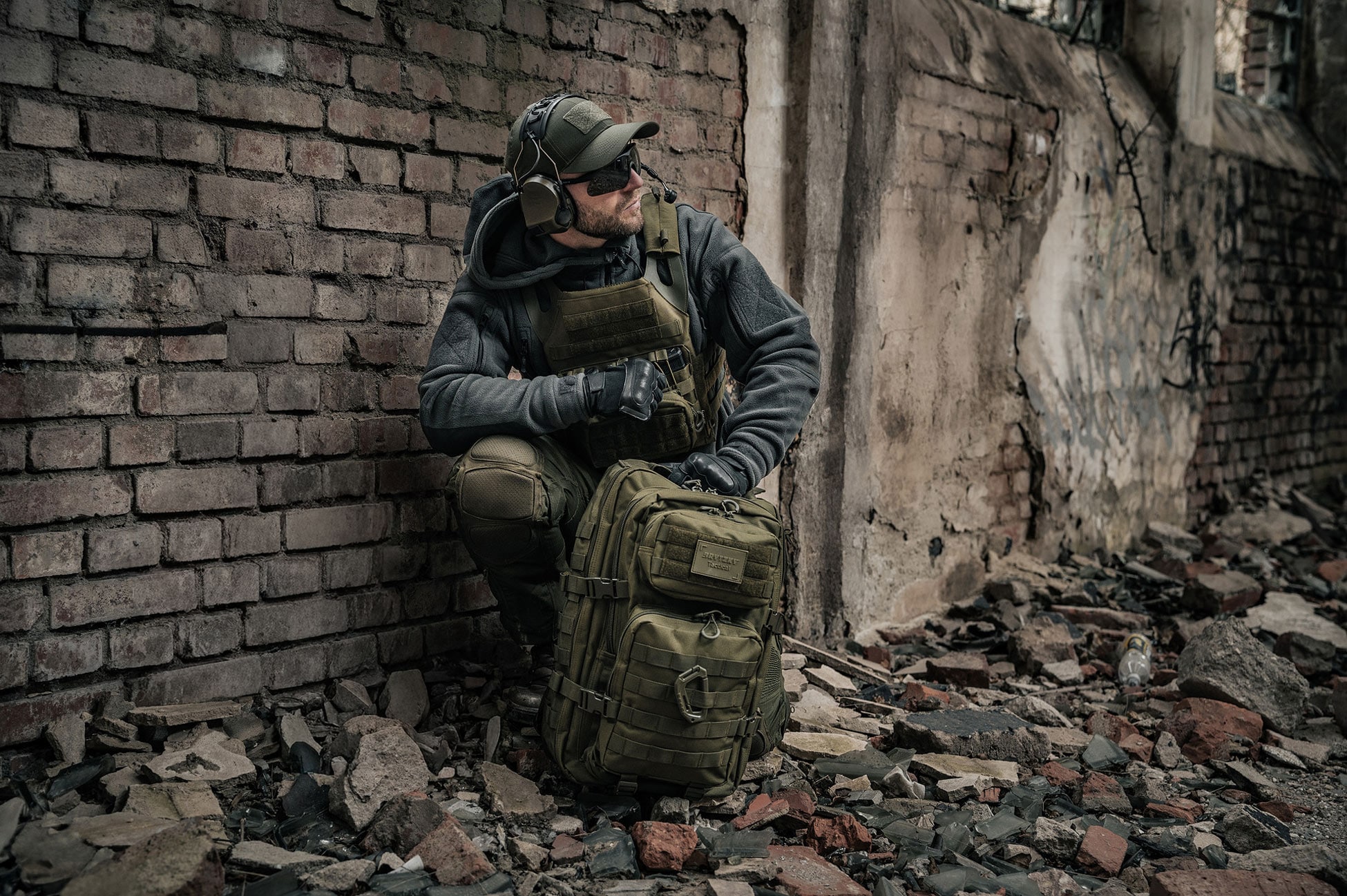 Plecak Brytzky Tactical Polygon Large 36 l - Olive