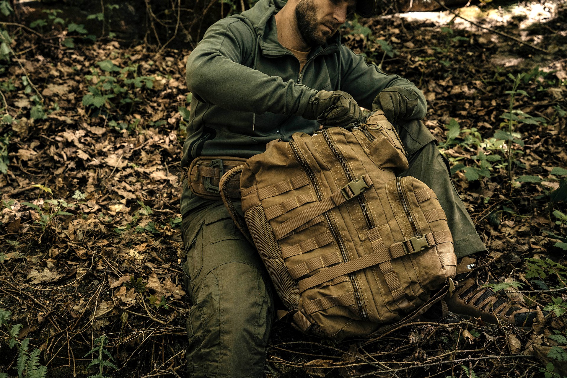 Plecak Brytzky Tactical Polygon Large 36 l - Coyote