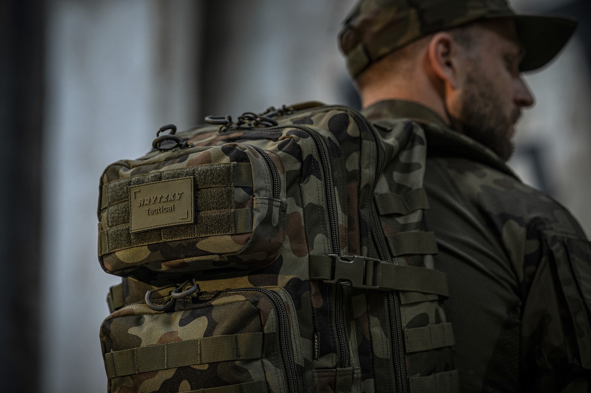 Plecak Brytzky Tactical Polygon Large 36 l - wz.93 Pantera PL Woodland