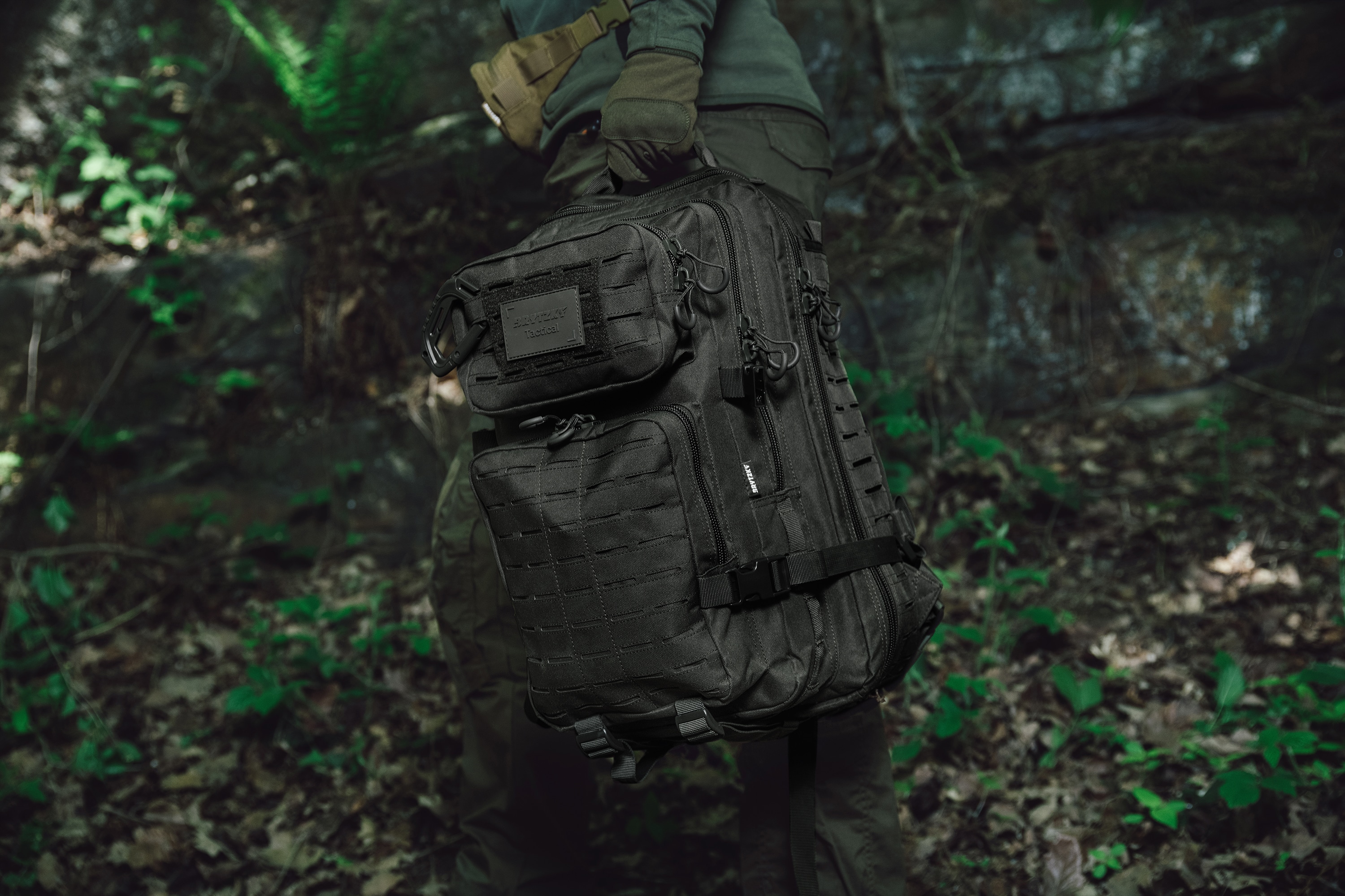 Plecak Brytzky Tactical Polygon Large Laser Cut 36 l - Black