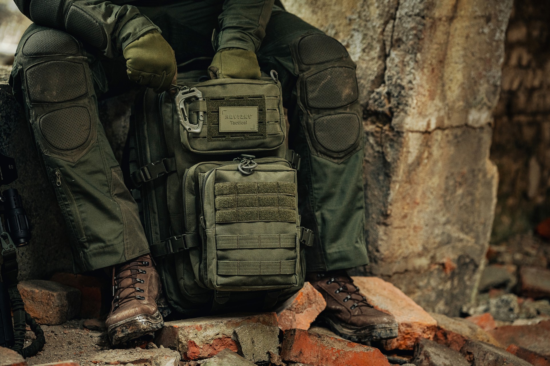 Plecak Brytzky Tactical Polygon Large Laser Cut 36 l - Olive