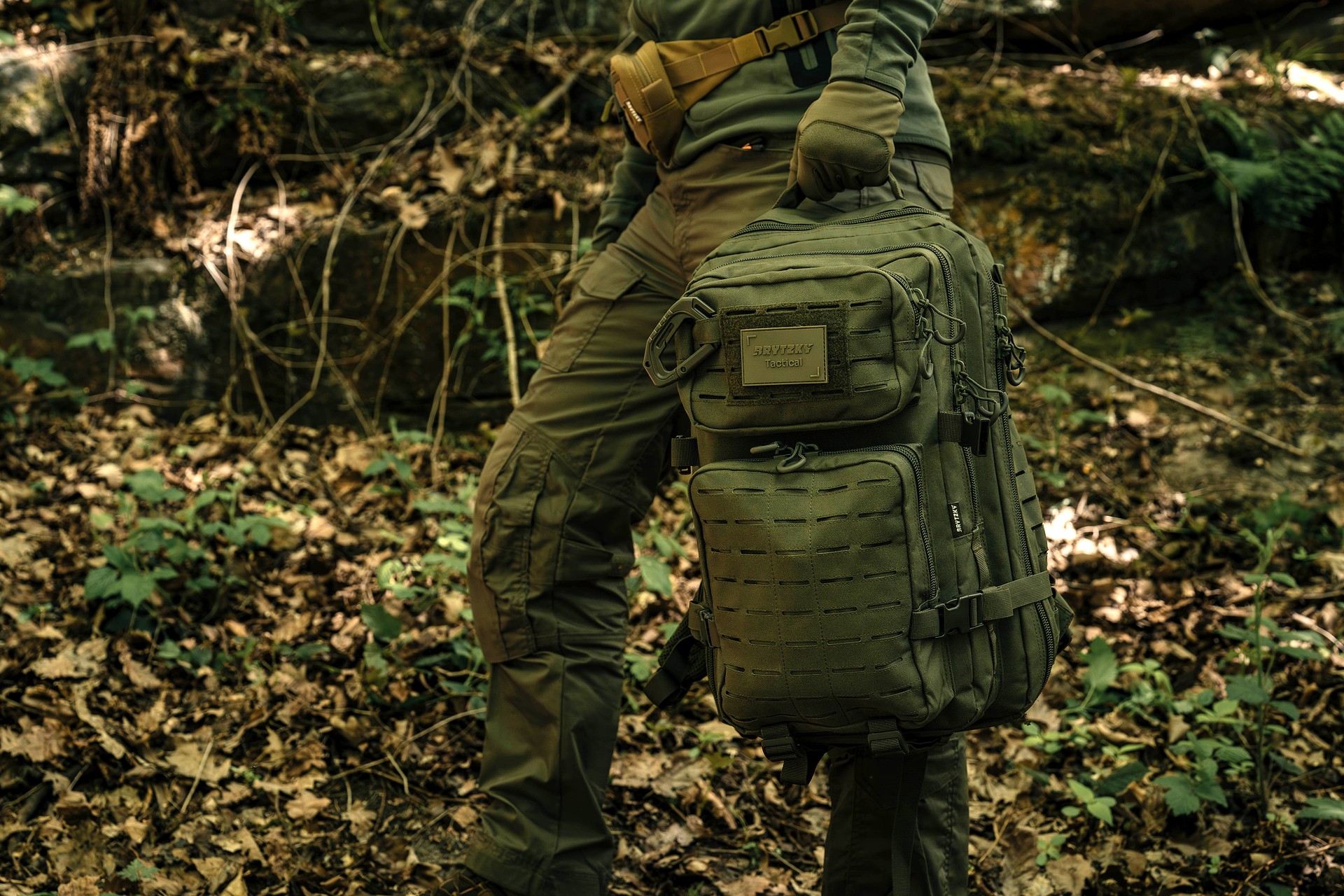 Plecak Brytzky Tactical Polygon Large Laser Cut 36 l - Olive