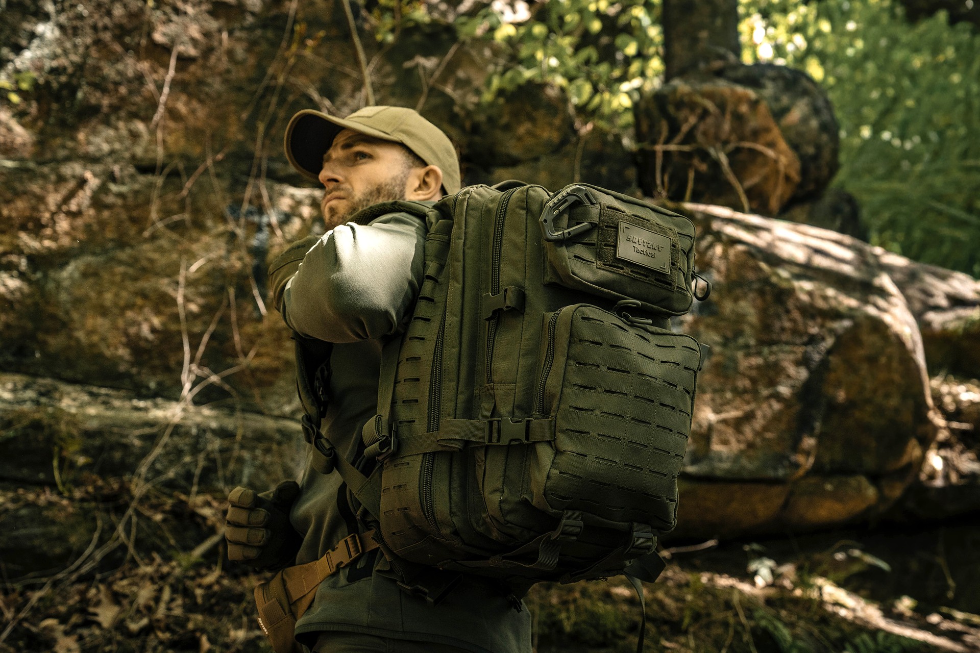Plecak Brytzky Tactical Polygon Large Laser Cut 36 l - Olive