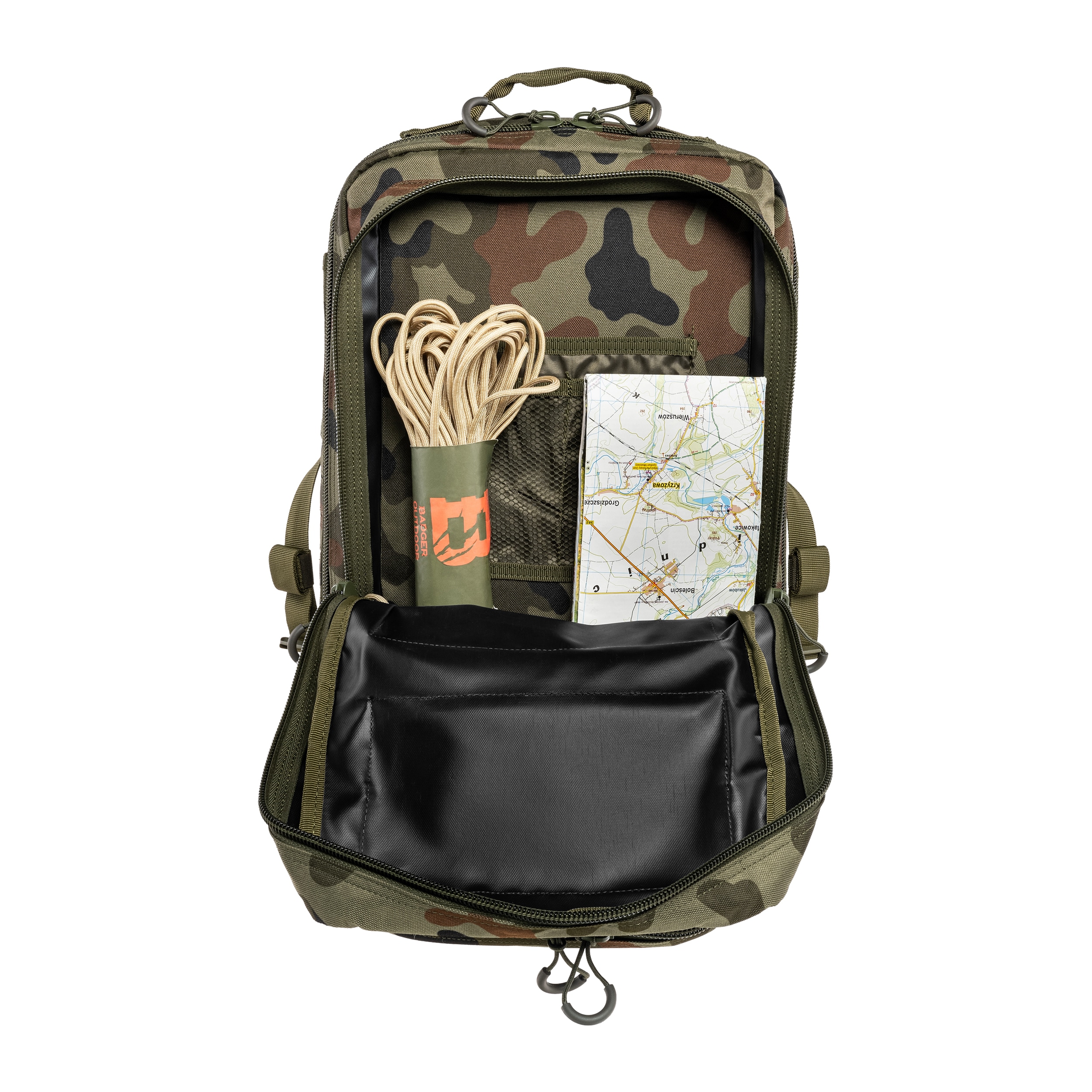 Plecak Brytzky Tactical Polygon Large Laser Cut 36 l - wz.93 Pantera PL Woodland