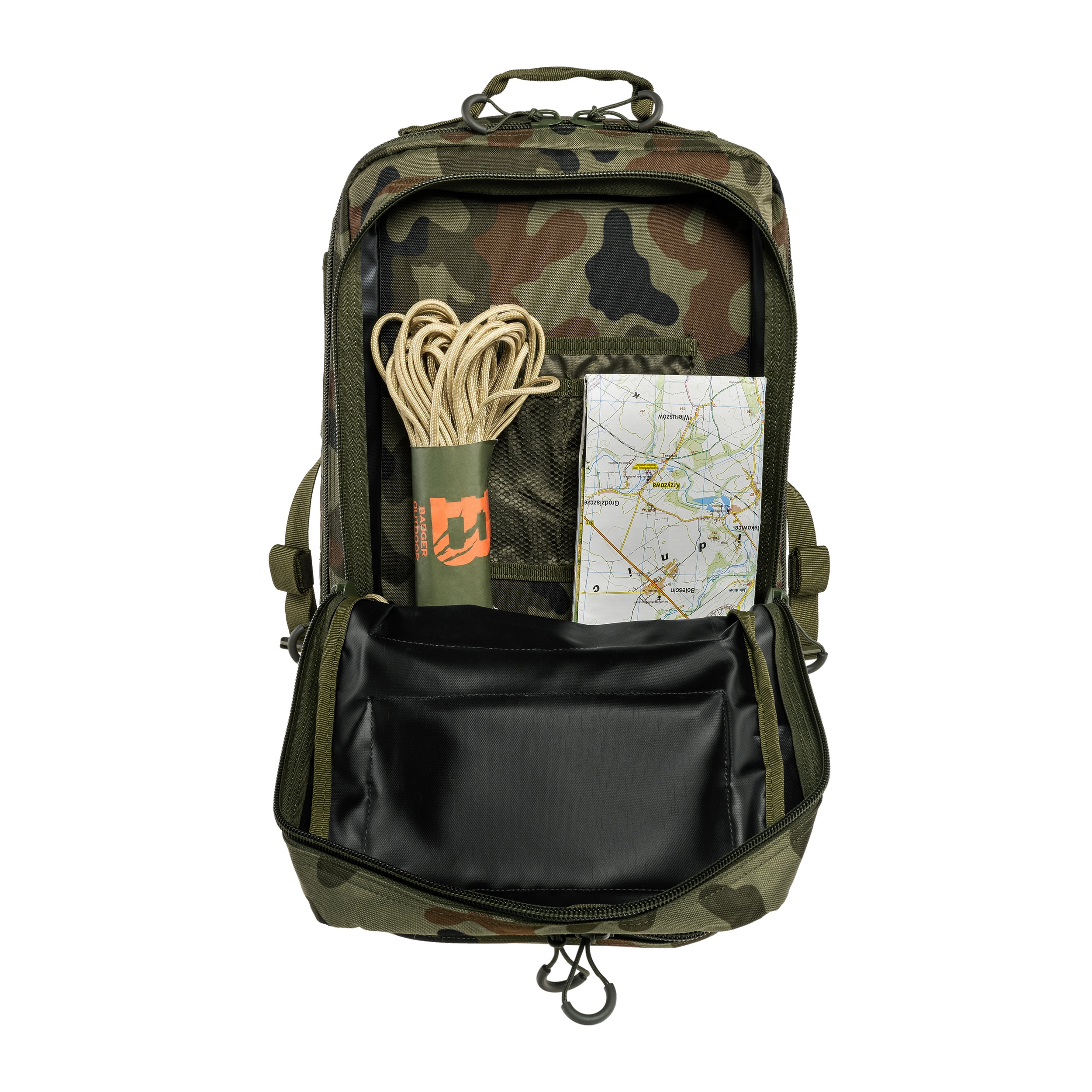 Рюкзак Brytzky Tactical Polygon Large Laser Cut 36 л - wz.93 Pantera PL Woodland
