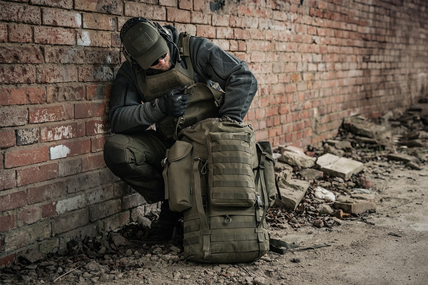 Plecak Brytzky Tactical Fortex 65 l - Olive