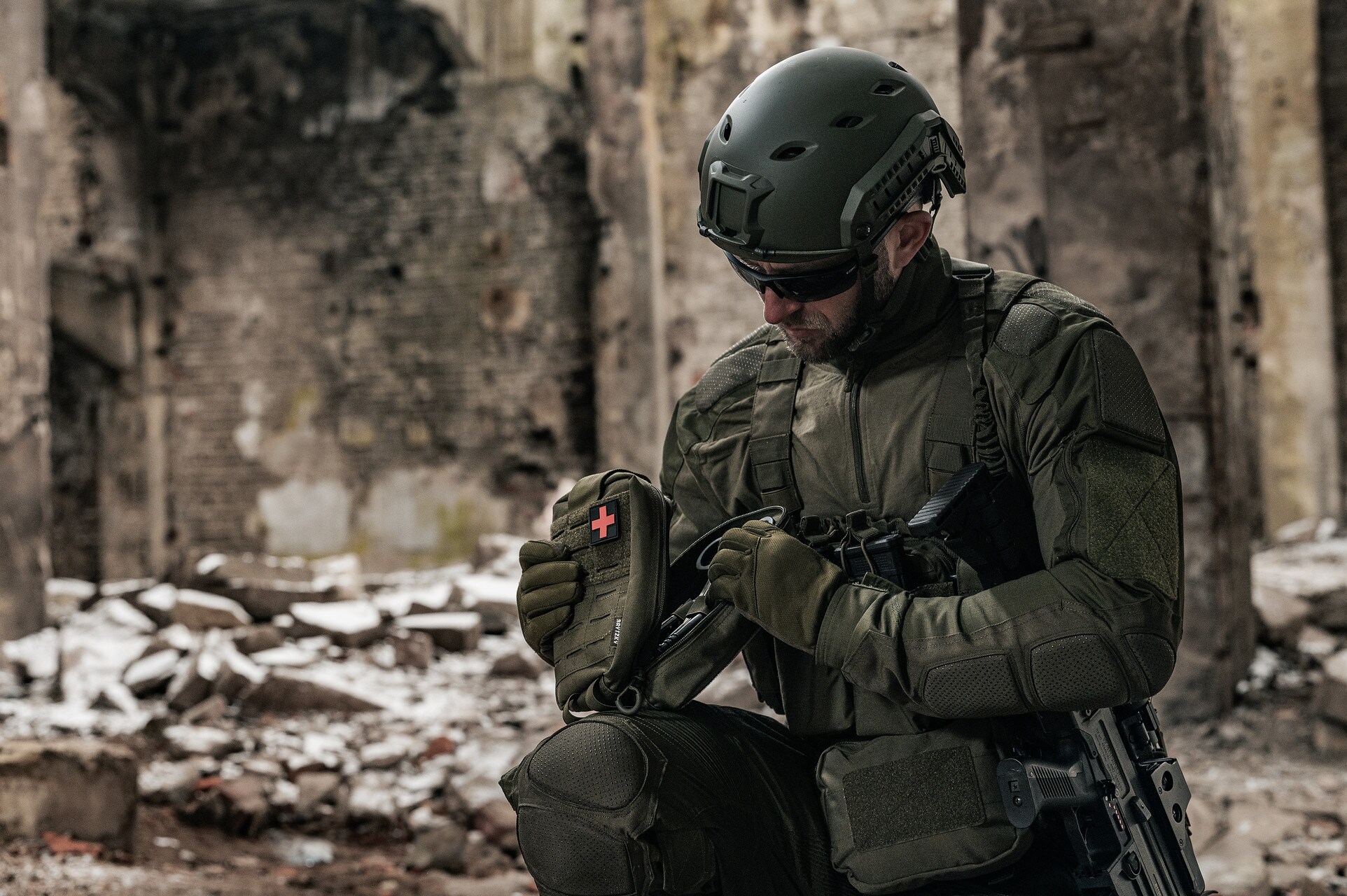 Тактична аптечка Brytzky Tactical MOLLE IFAK - Olive