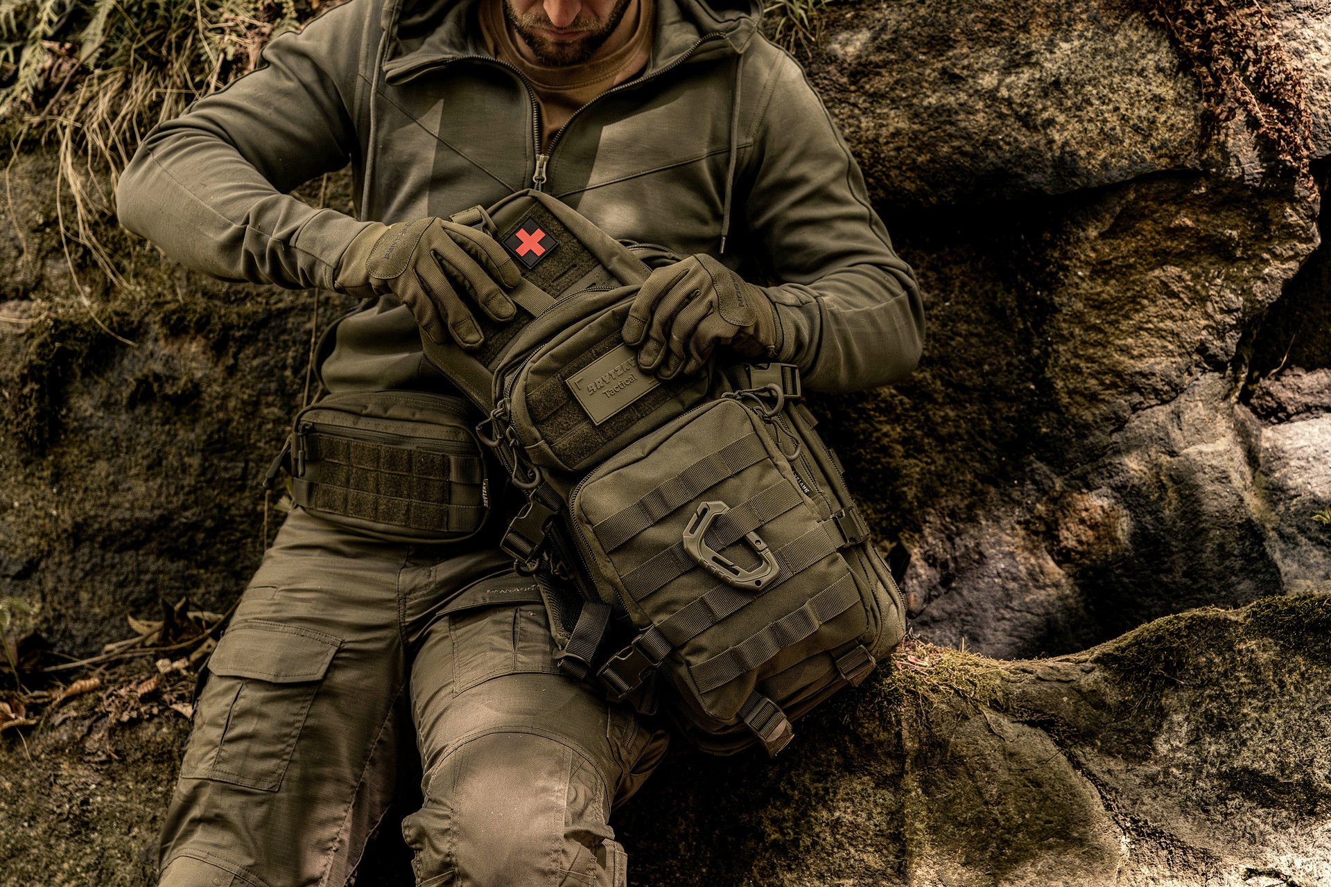 Apteczka taktyczna Brytzky Tactical MOLLE IFAK - Olive