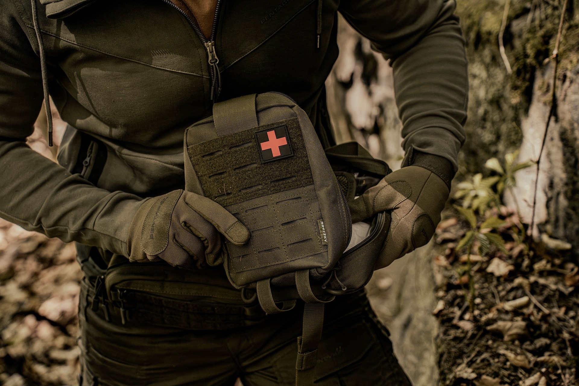 Apteczka taktyczna Brytzky Tactical MOLLE IFAK - Olive