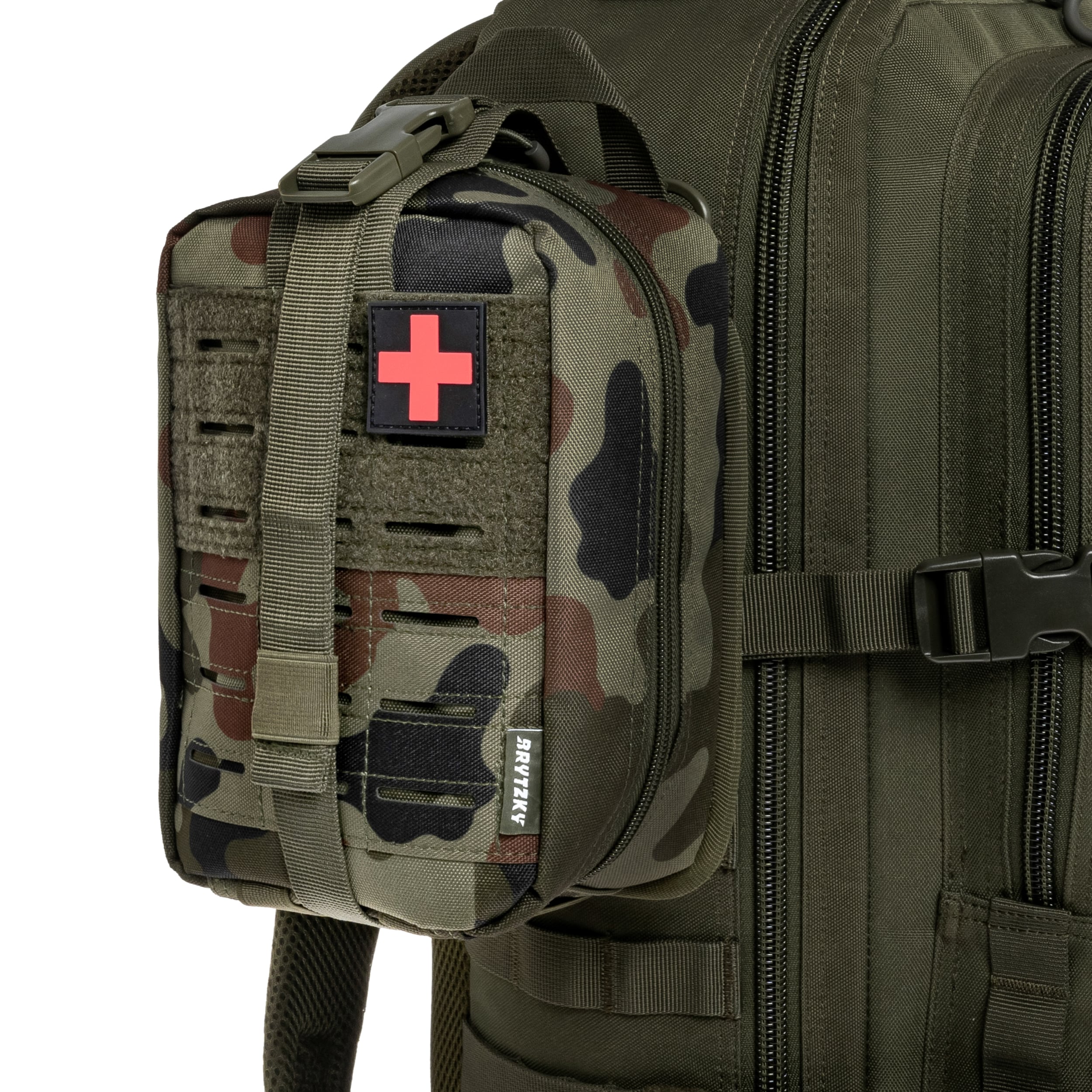 Apteczka taktyczna Brytzky Tactical MOLLE IFAK - wz.93 Pantera PL Woodland