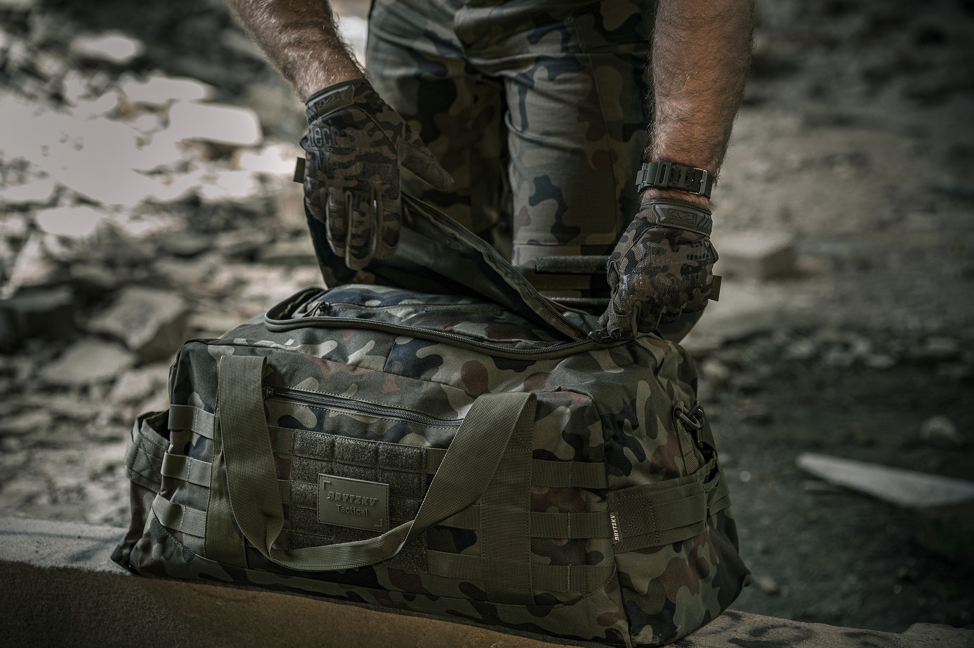 Torba Brytzky Tactical Fortbag 50 l - wz.93 Pantera PL Woodland